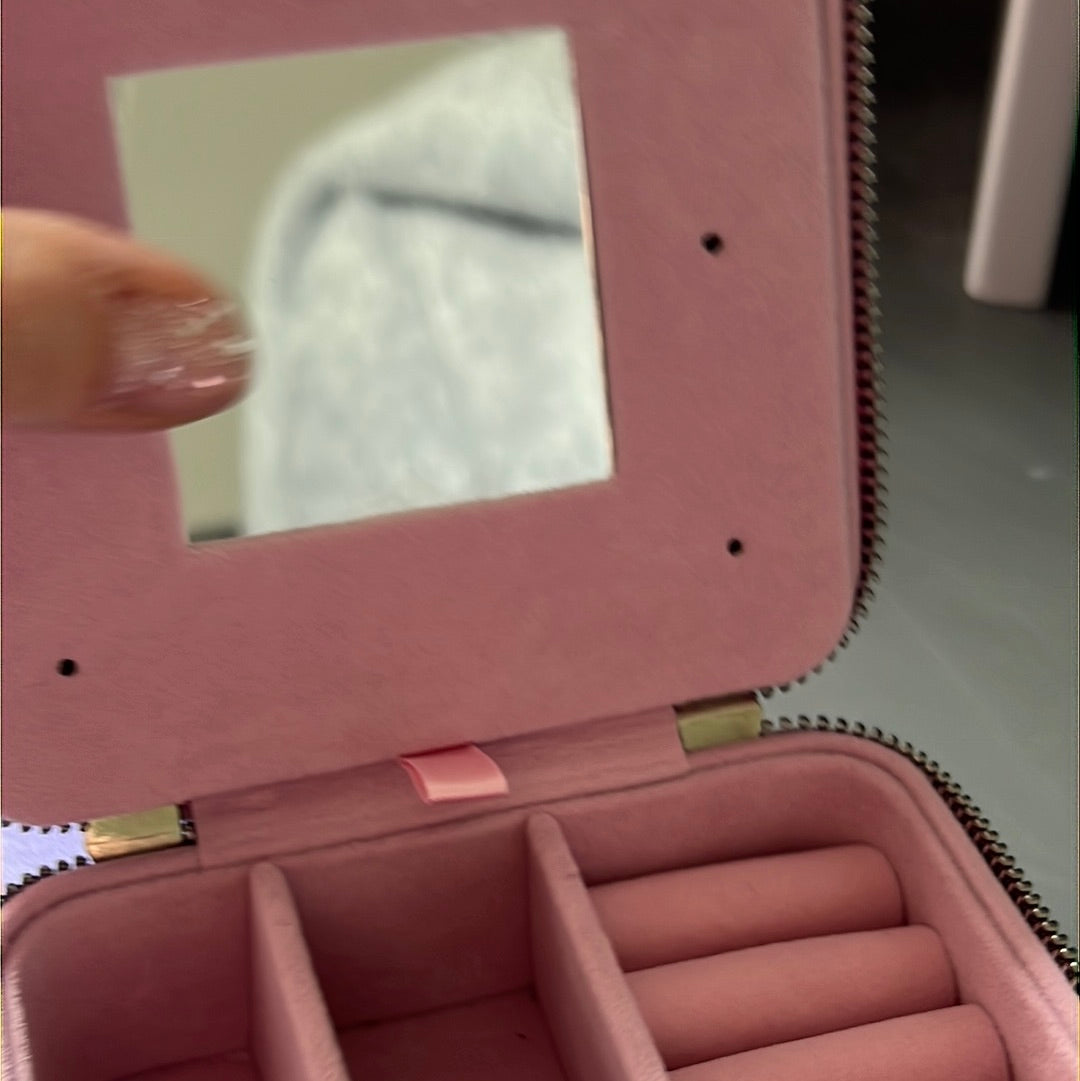 Genuine Swarovski Pale Pink Small Square Jewellery Box