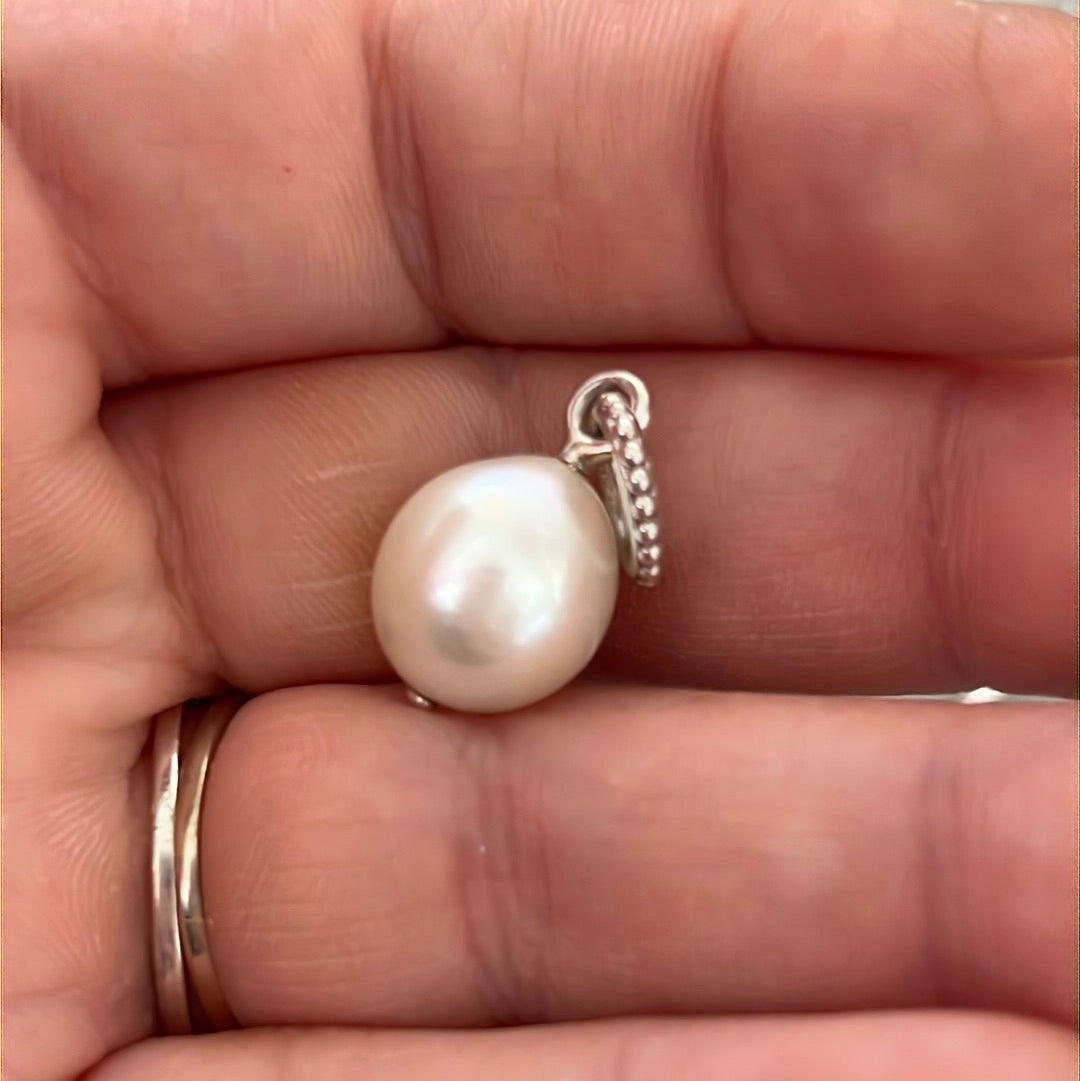 Genuine Pandora New Style Large Pearl Pendant Charm