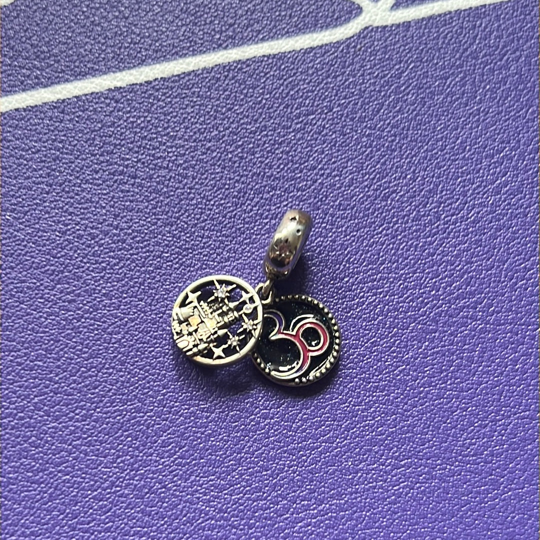 Sterling Silver Disney Land Paris 30th Anniversary Charm