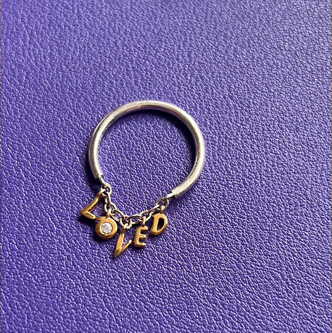 Genuine Shine Loved Dangle Ring Chain 56