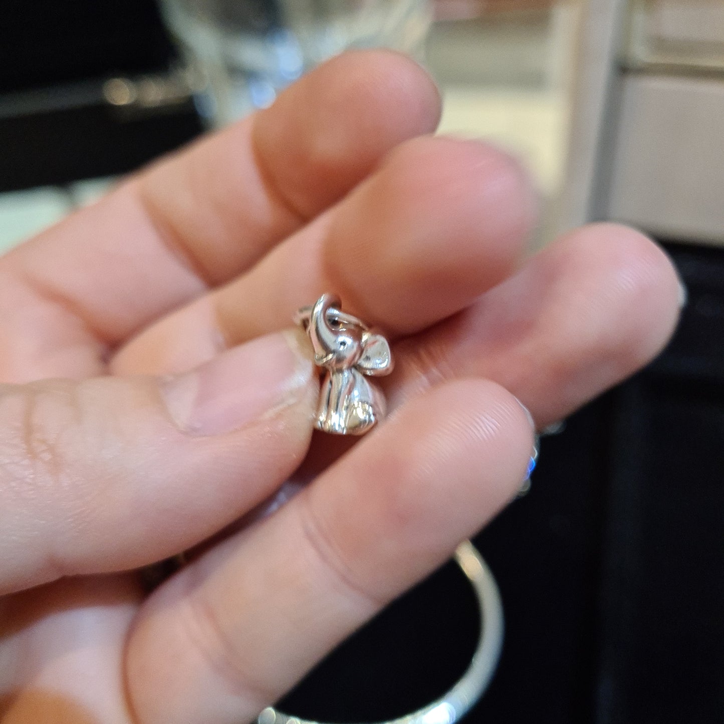 Genuine Pandora Little Elephant Pendant Charm Beautiful