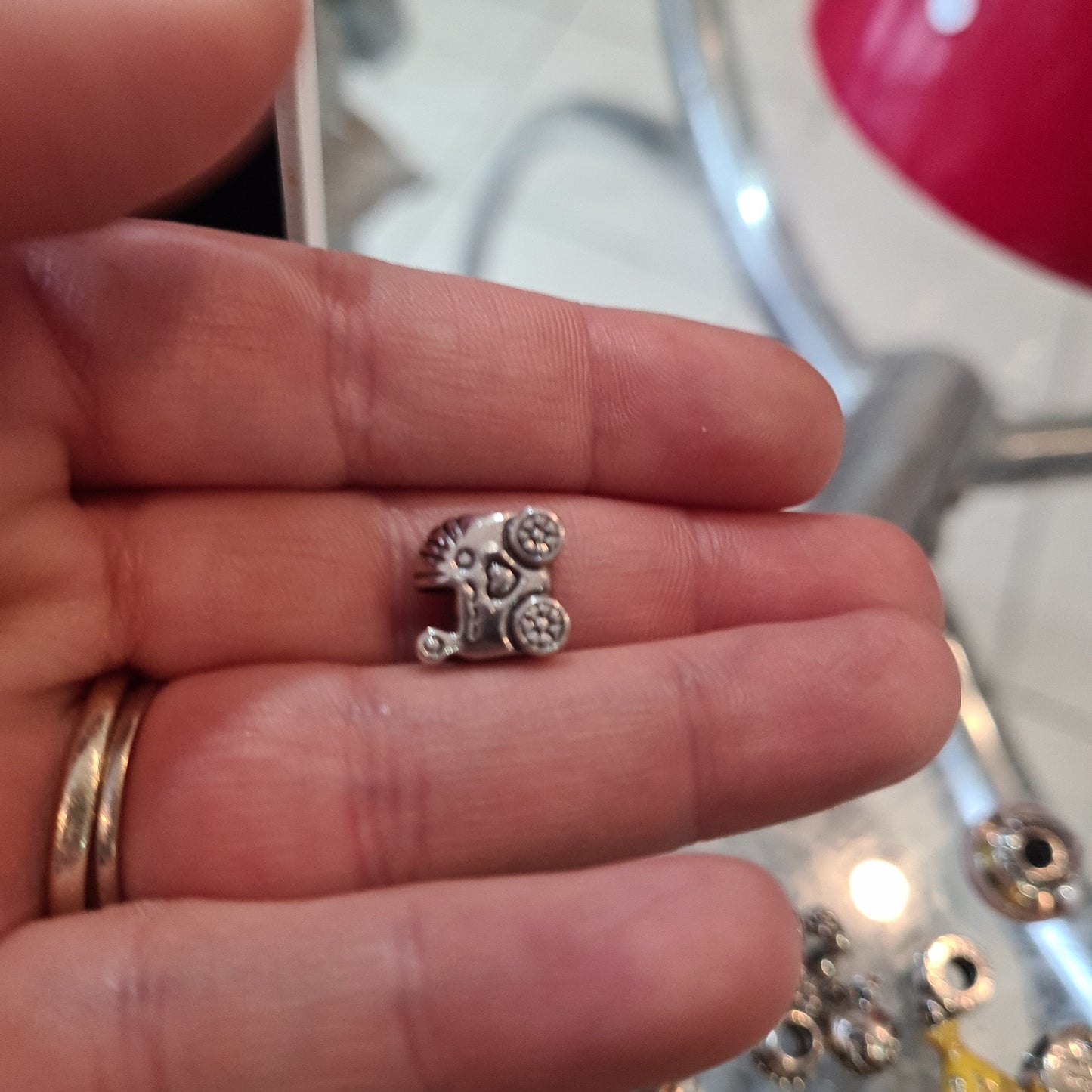Genuine Pandora Pram Carriage Stroller Pushchair Baby Charm