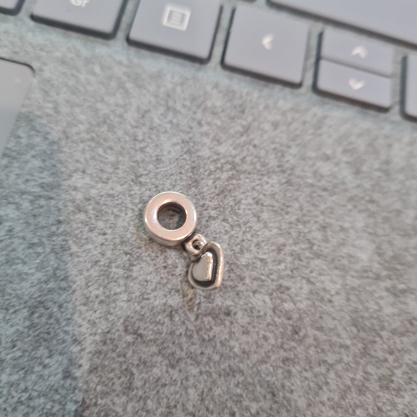 Genuine Pandora Double Dangle Heart Charm