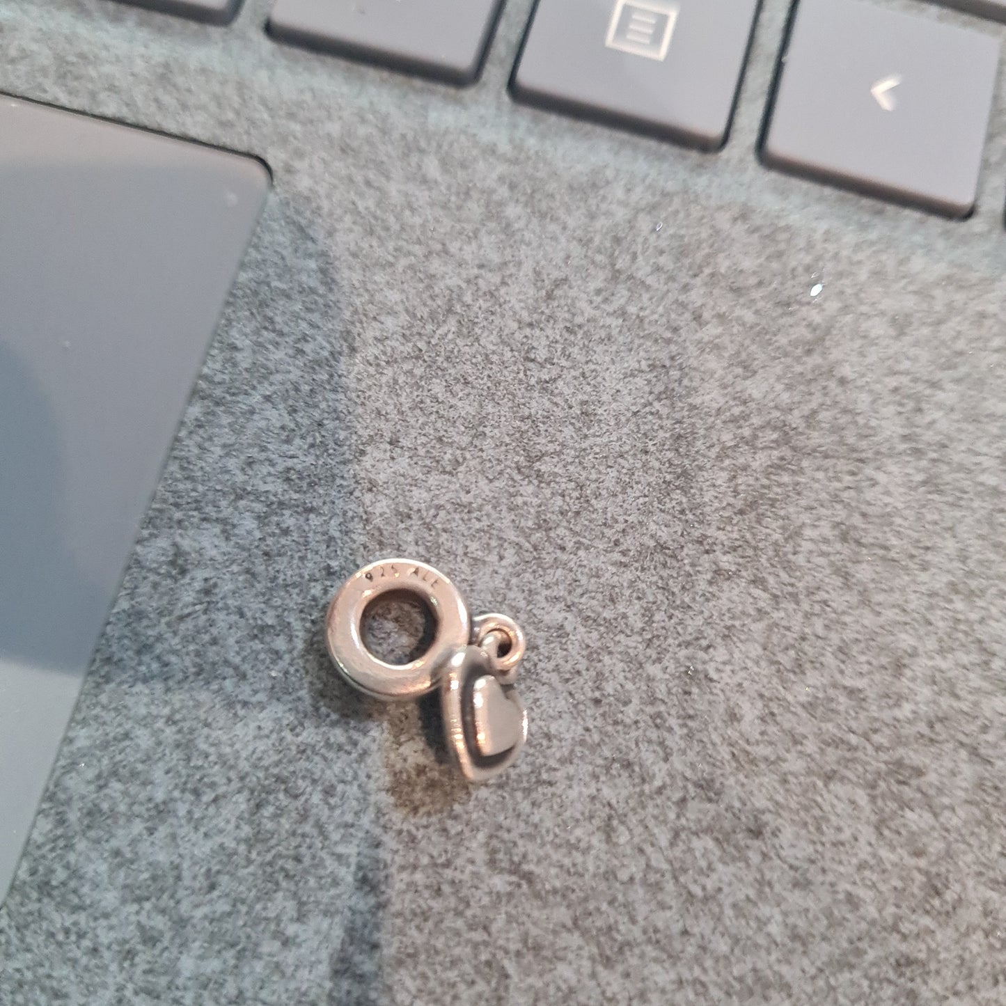 Genuine Pandora Double Dangle Heart Charm
