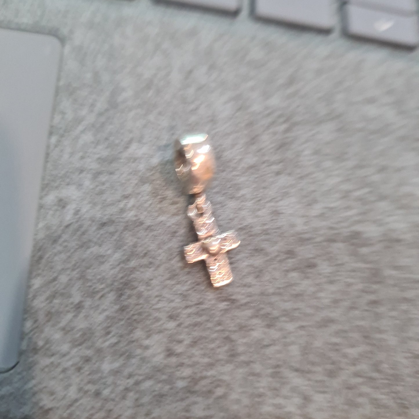 Genuine Pandora Clear Stone Cross Christening Charm Christmas Faith Religion