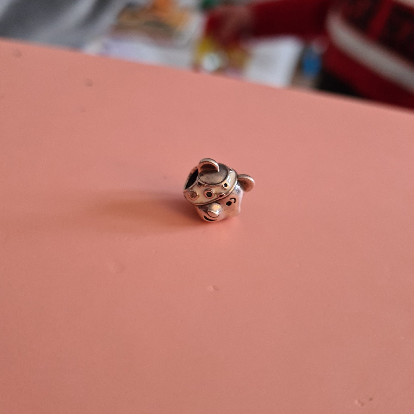 Genuine Pandora Pudsey Bear Face Charm Rare