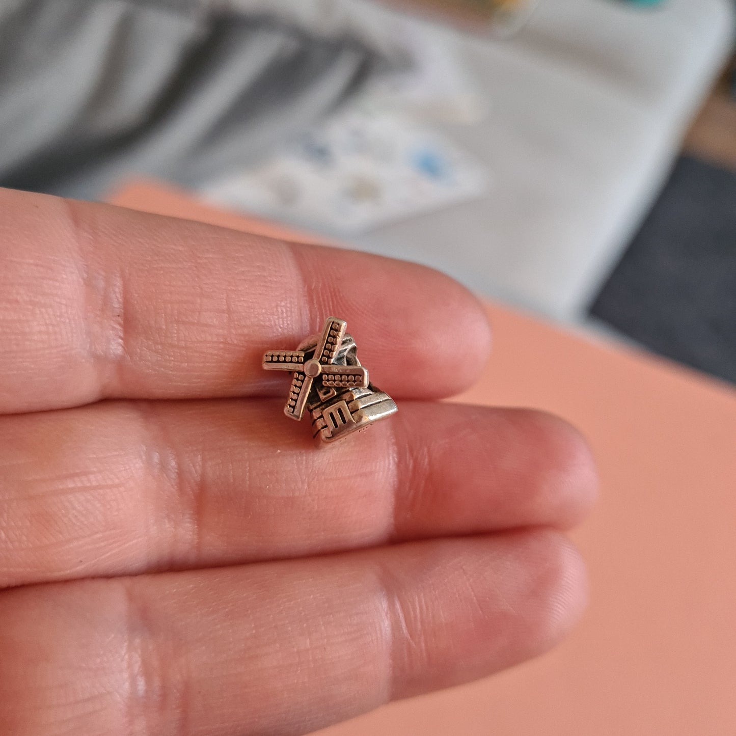Genuine Pandora Windmill Rare and Retired Charm