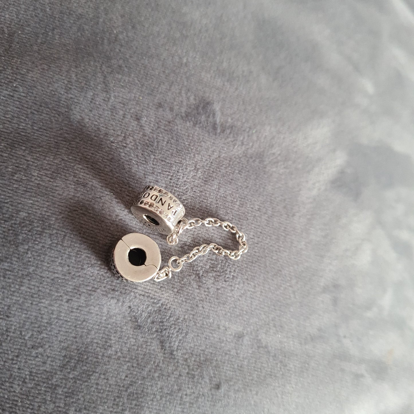 Genuine Pandora Silver Clip Safety Chain