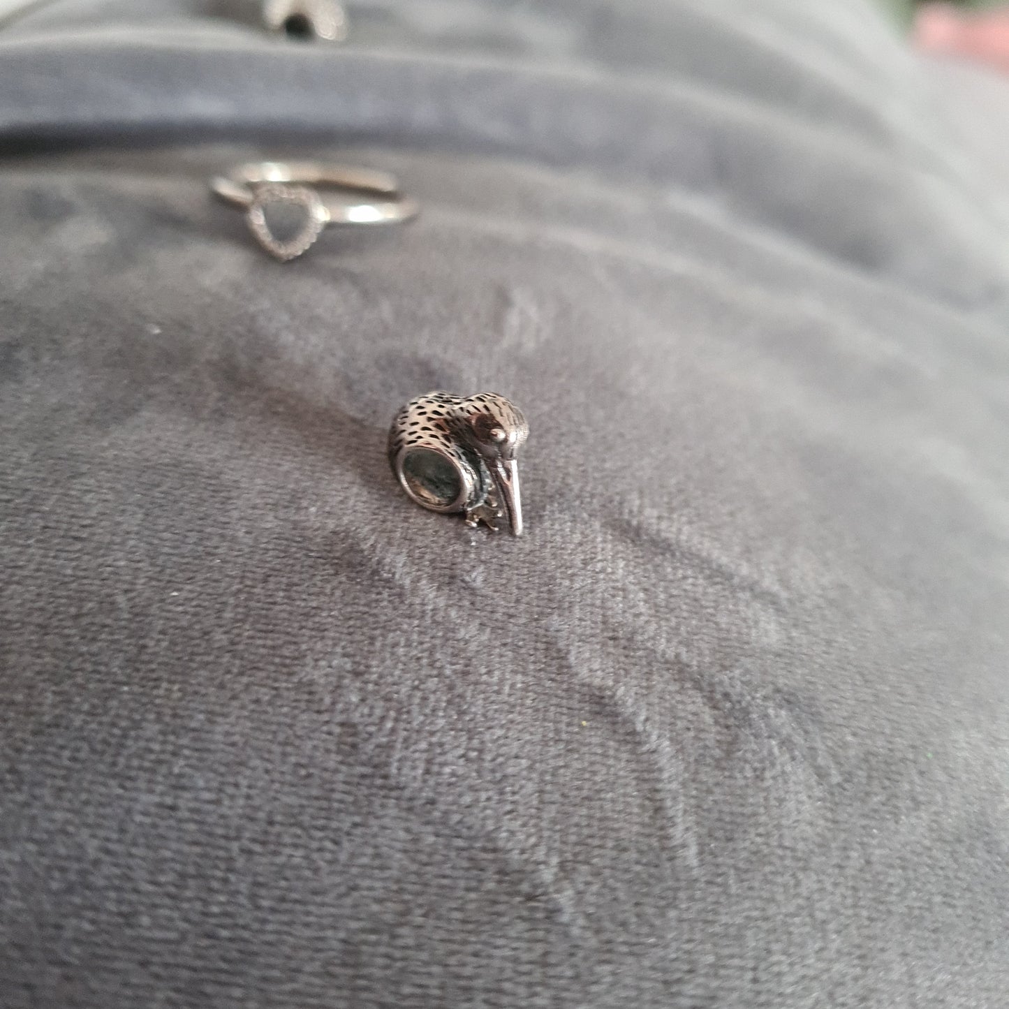 Silver New Zealand Kiwi Bird Charm