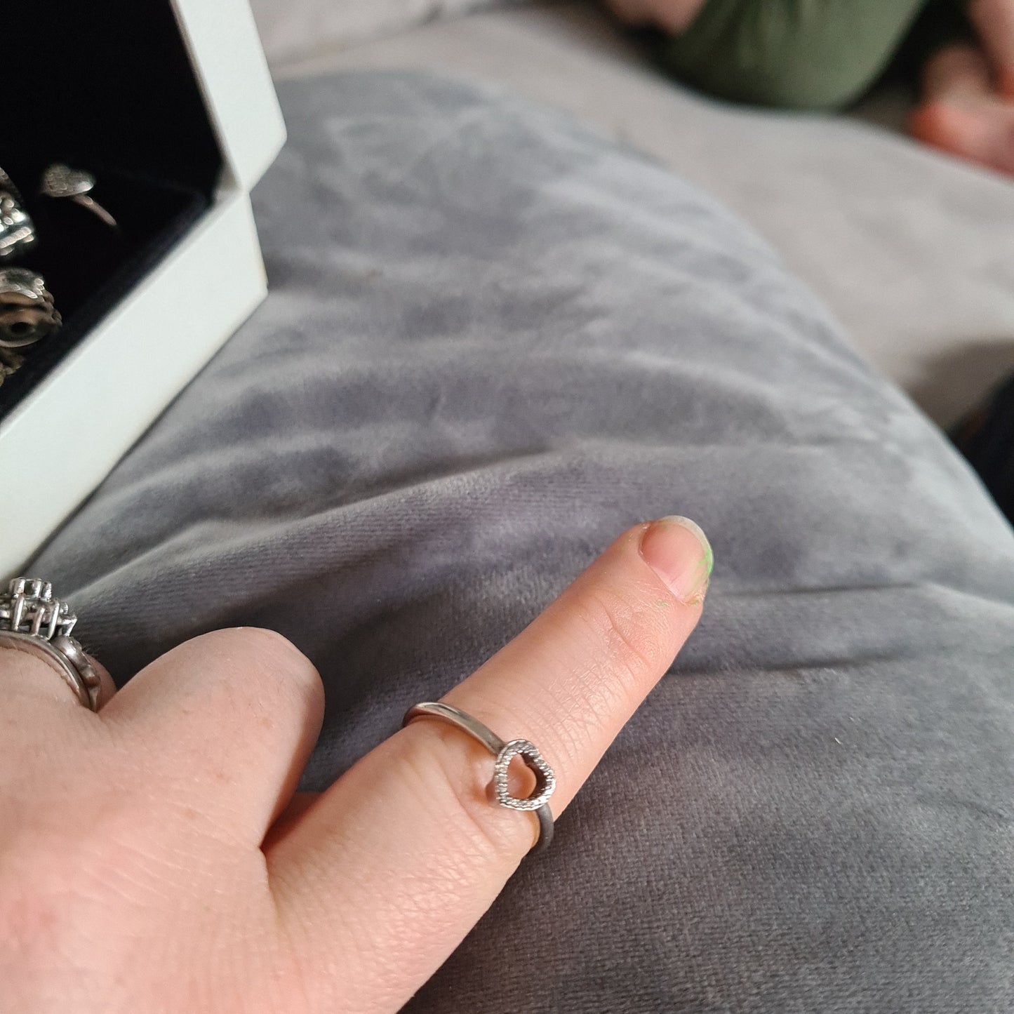 Genuine Pandora Puzzle Piece Pave Openwork Ring Size 60