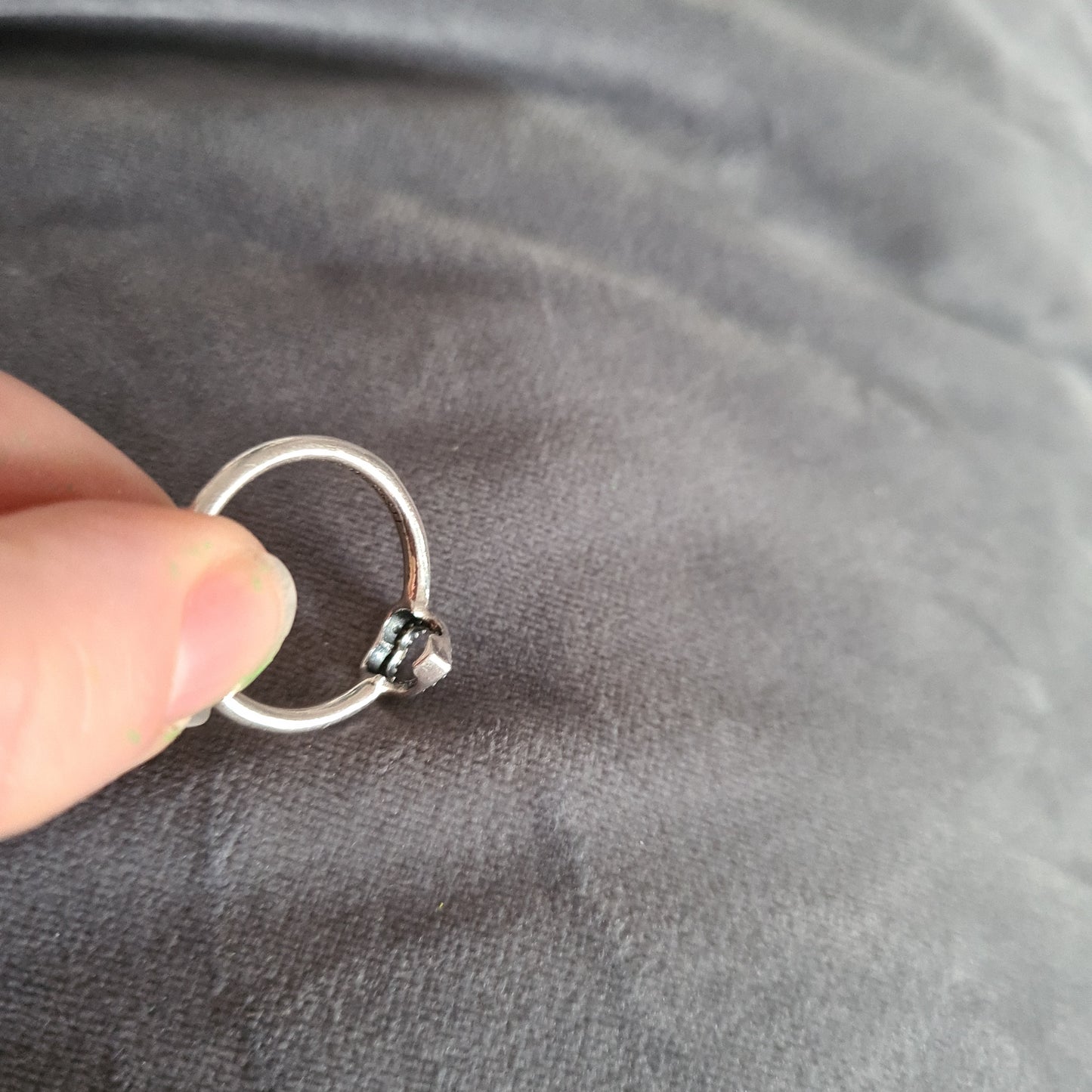 Genuine Pandora Puzzle Piece Pave Openwork Ring Size 60