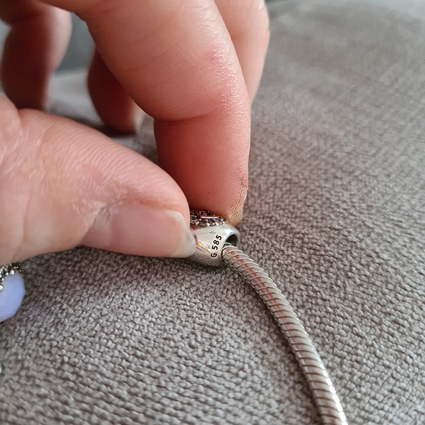 Genuine Pandora Two Tone Princess Heart with Gold crown