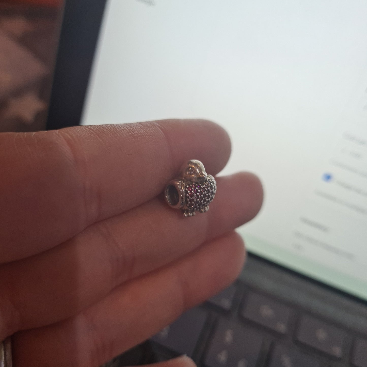 Genuine Pandora Robin Red Pave Bird Charm