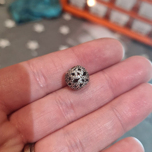 Genuine Pandora Pave Openwork Sparkle Clear Stone Charm