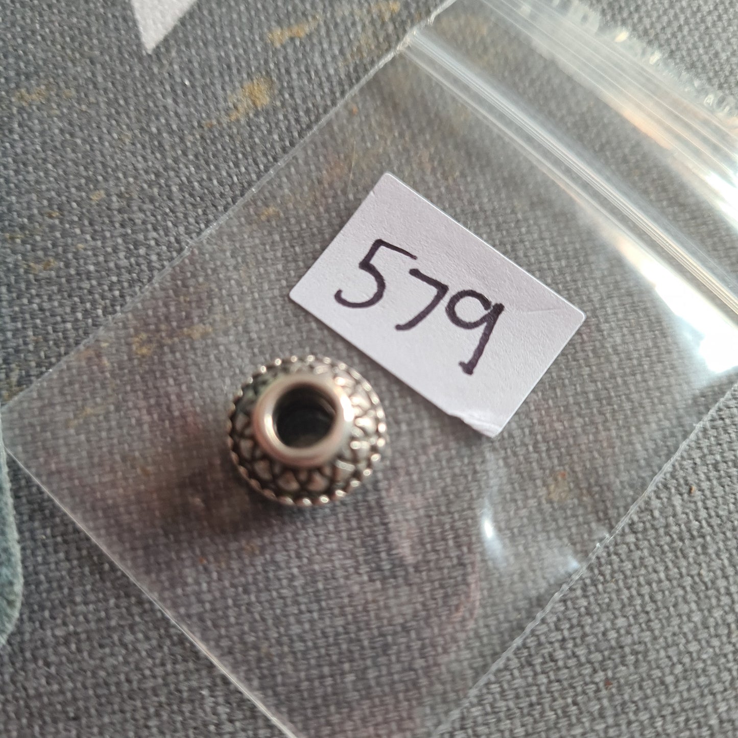 Genuine Pandora Retired Charm Dot and Chris-Cross Line Enchanted Charm SALE