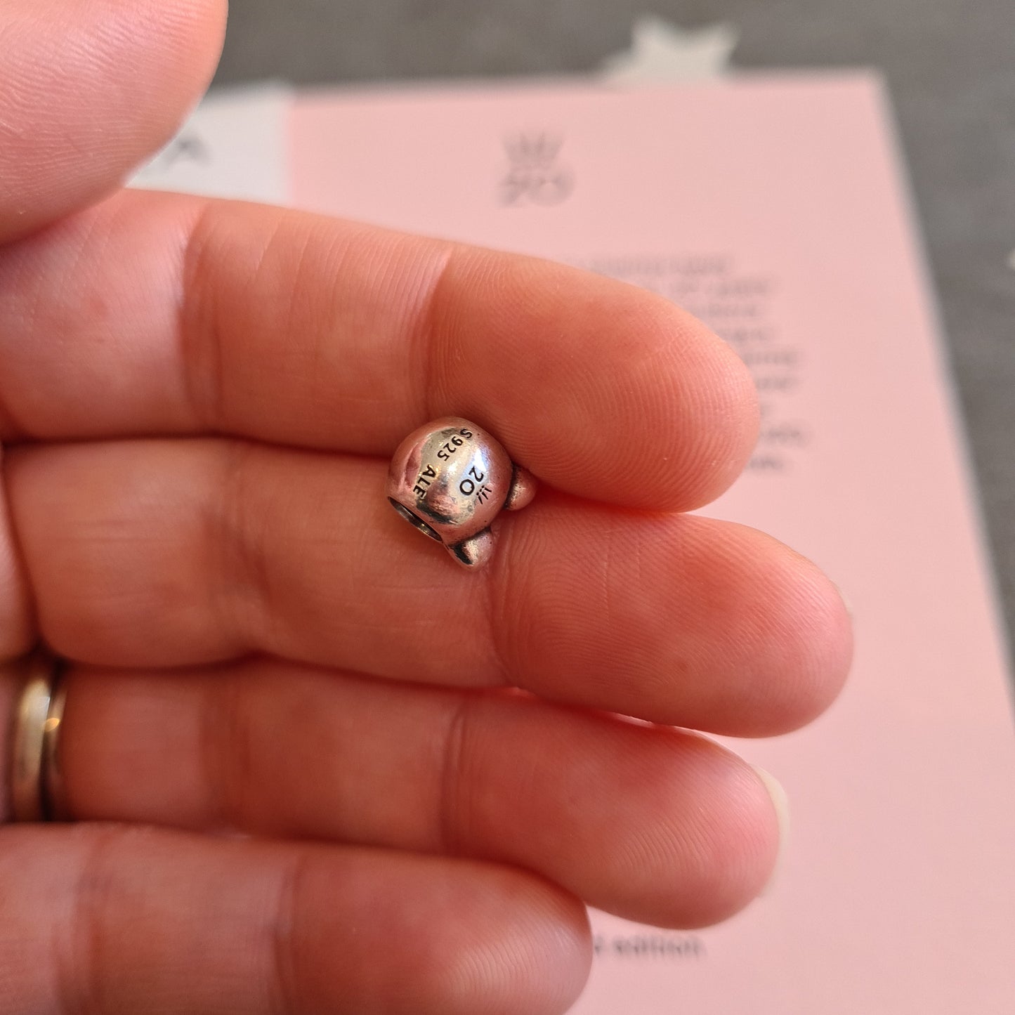 Genuine Pandora 20th Anniversary Pig With Certificate No.7 July