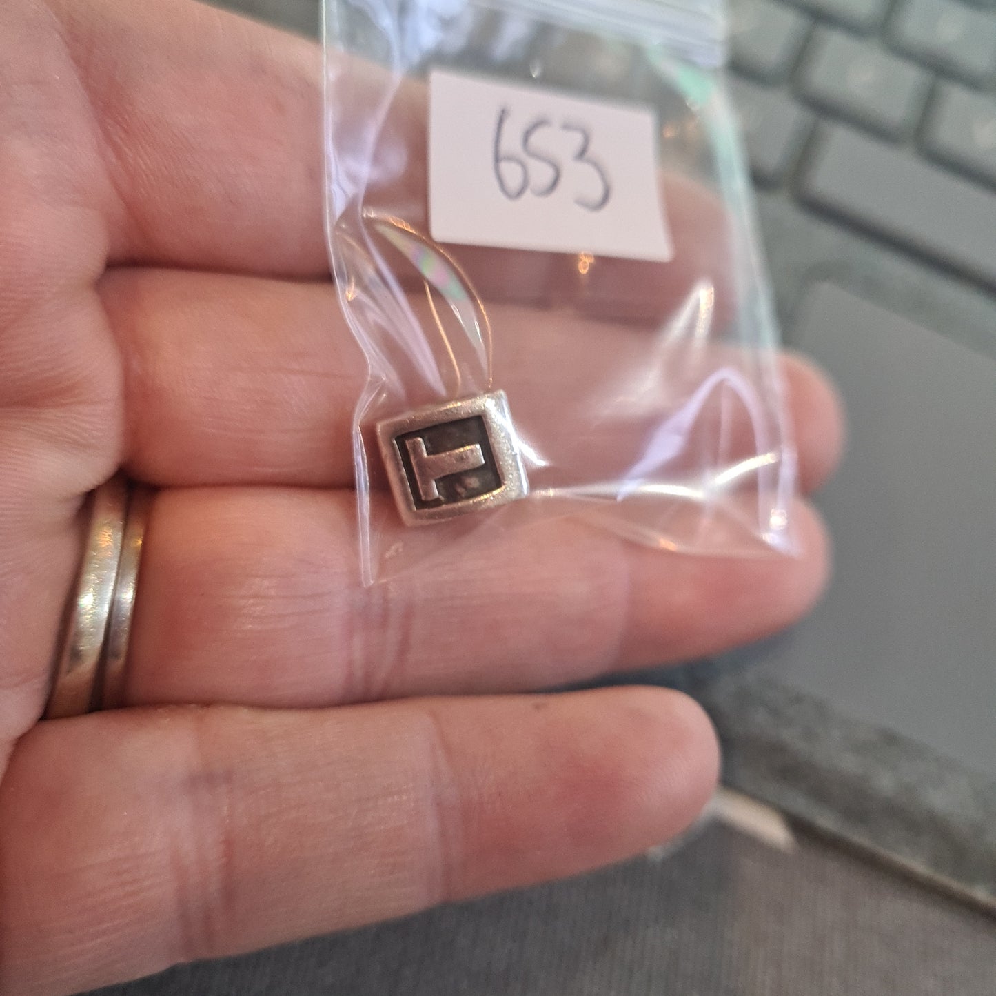 Genuine Pandora Letter T Initial charm