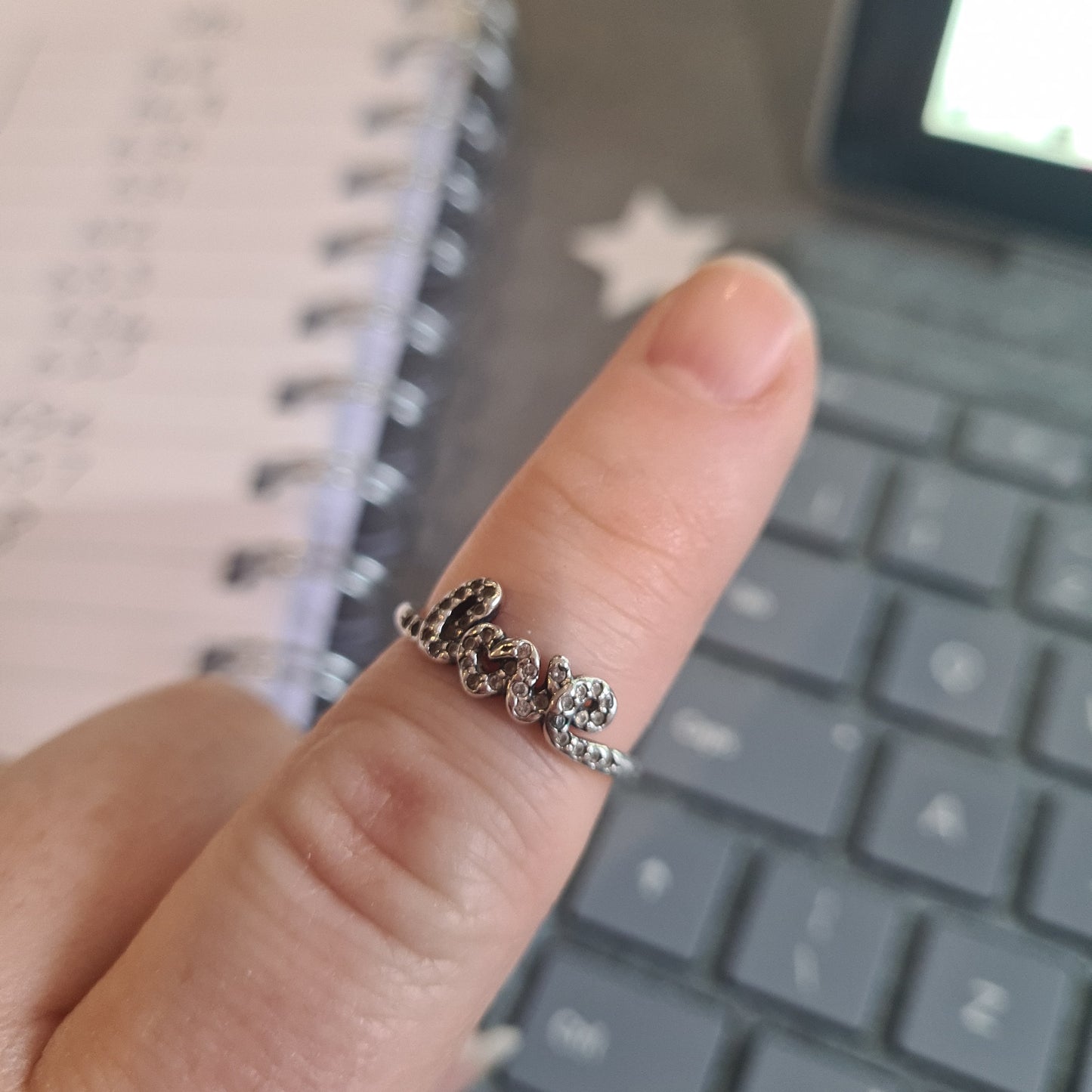 Genuine Pandora Love Pave Sparkle Ring Size 48