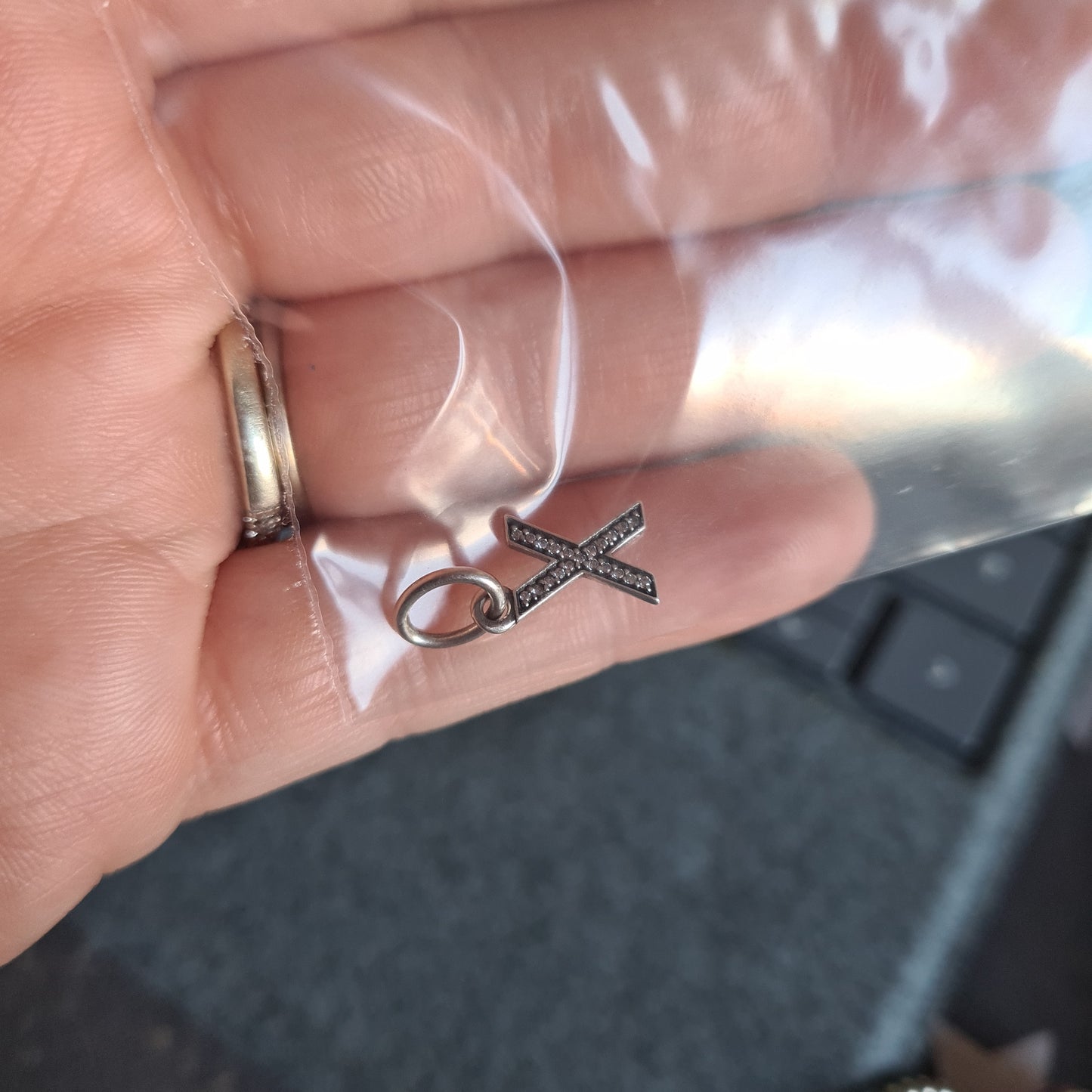 Genuine Pandora Letter X Initial Charm Pave Dangle SALE