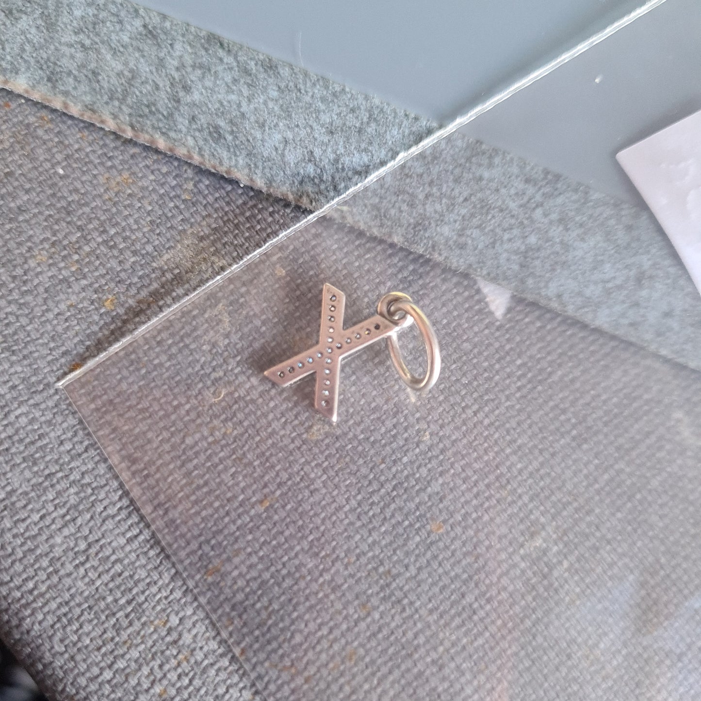 Genuine Pandora Letter X Initial Charm Pave Dangle SALE