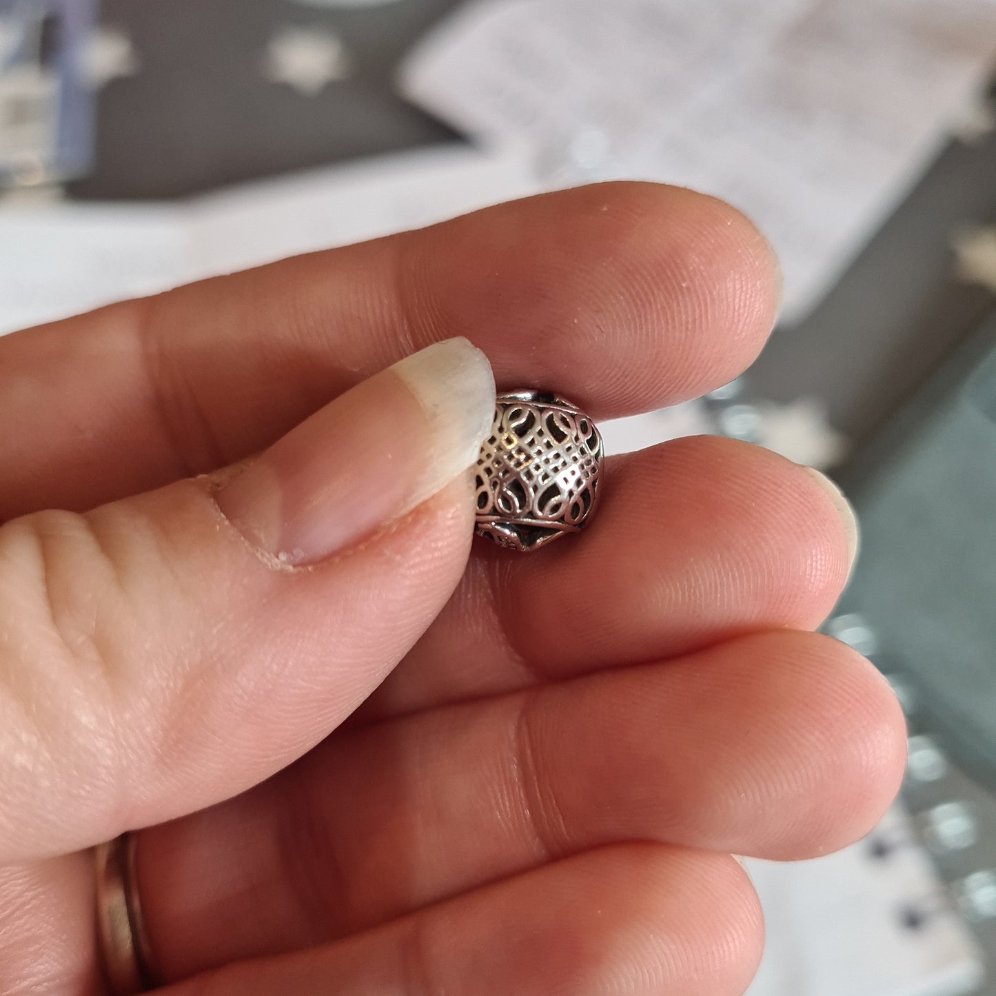 Genuine Pandora Vintage Letter K Charm