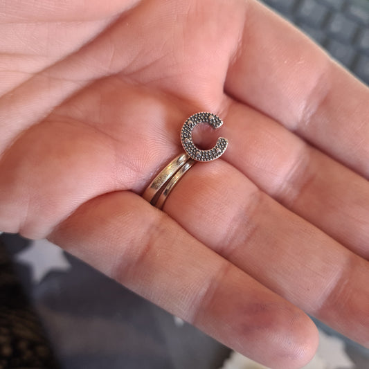 Genuine Pandora Letter Charm With Hearts C