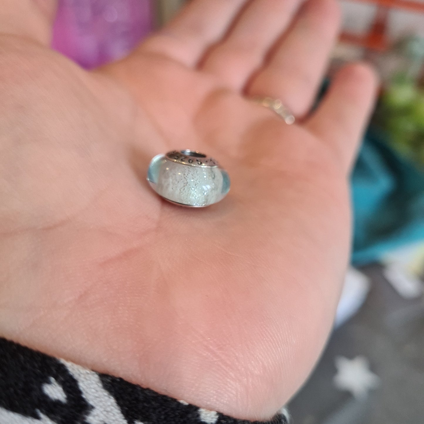 Genuine Pandora Disney Princess Murano Elsa Light Blue Frozen