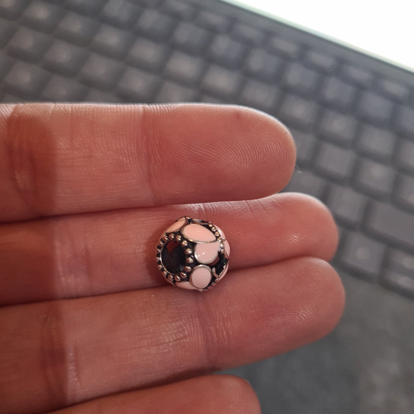 Genuine Pandora Pink Enamel Butterfly Openwork Charm