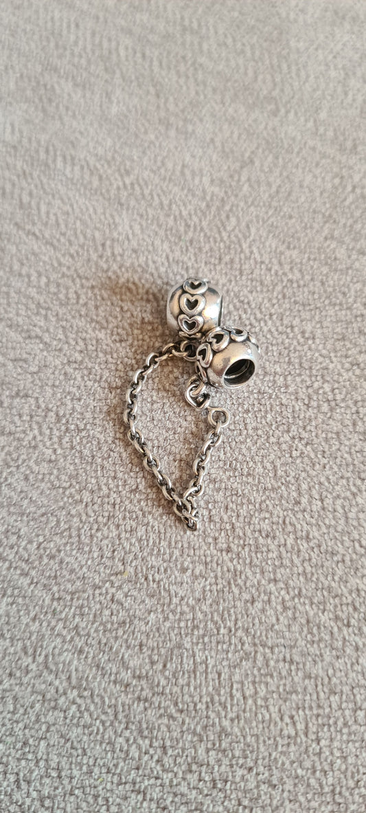 Genuine Pandora Heart Safety Chain