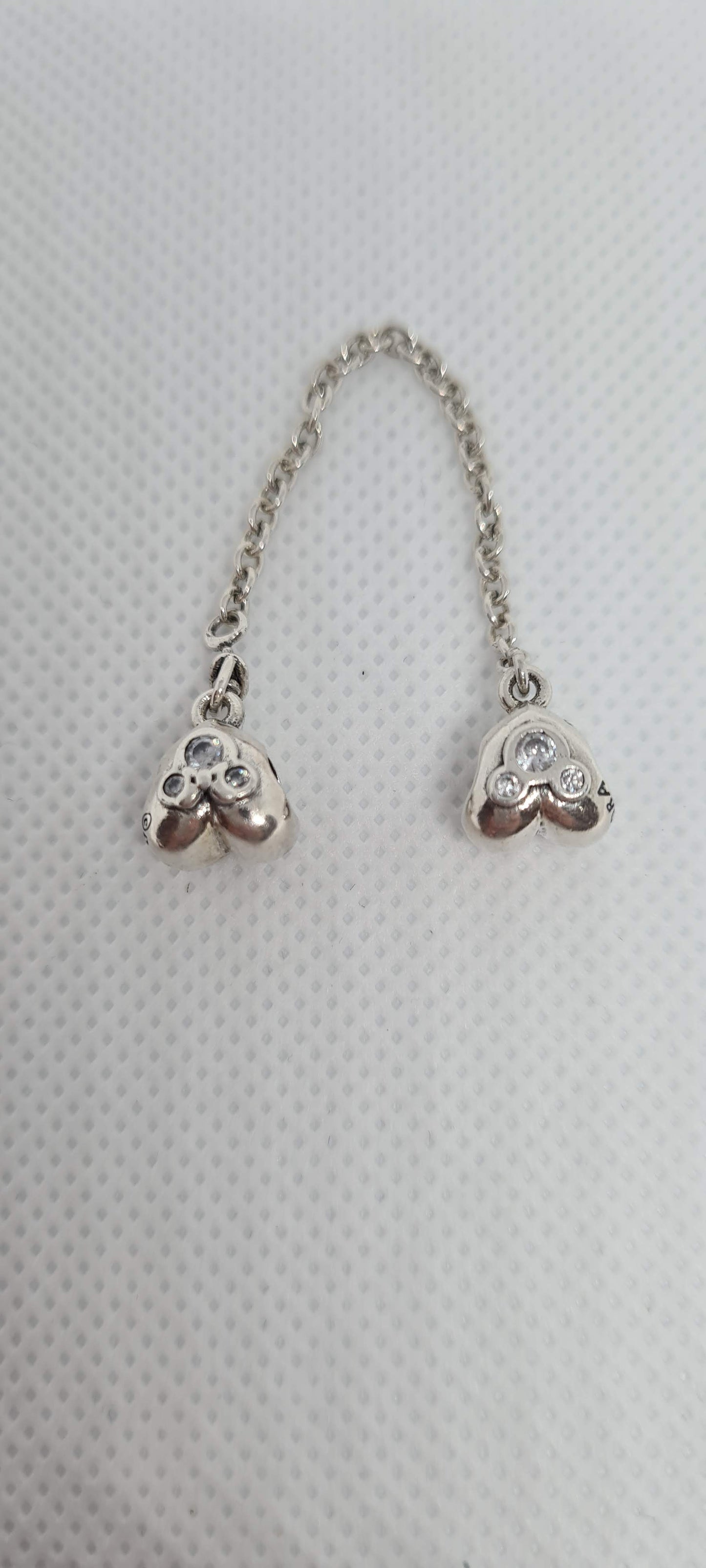 Genuine Pandora Disney Safety Chain with Clear CZ