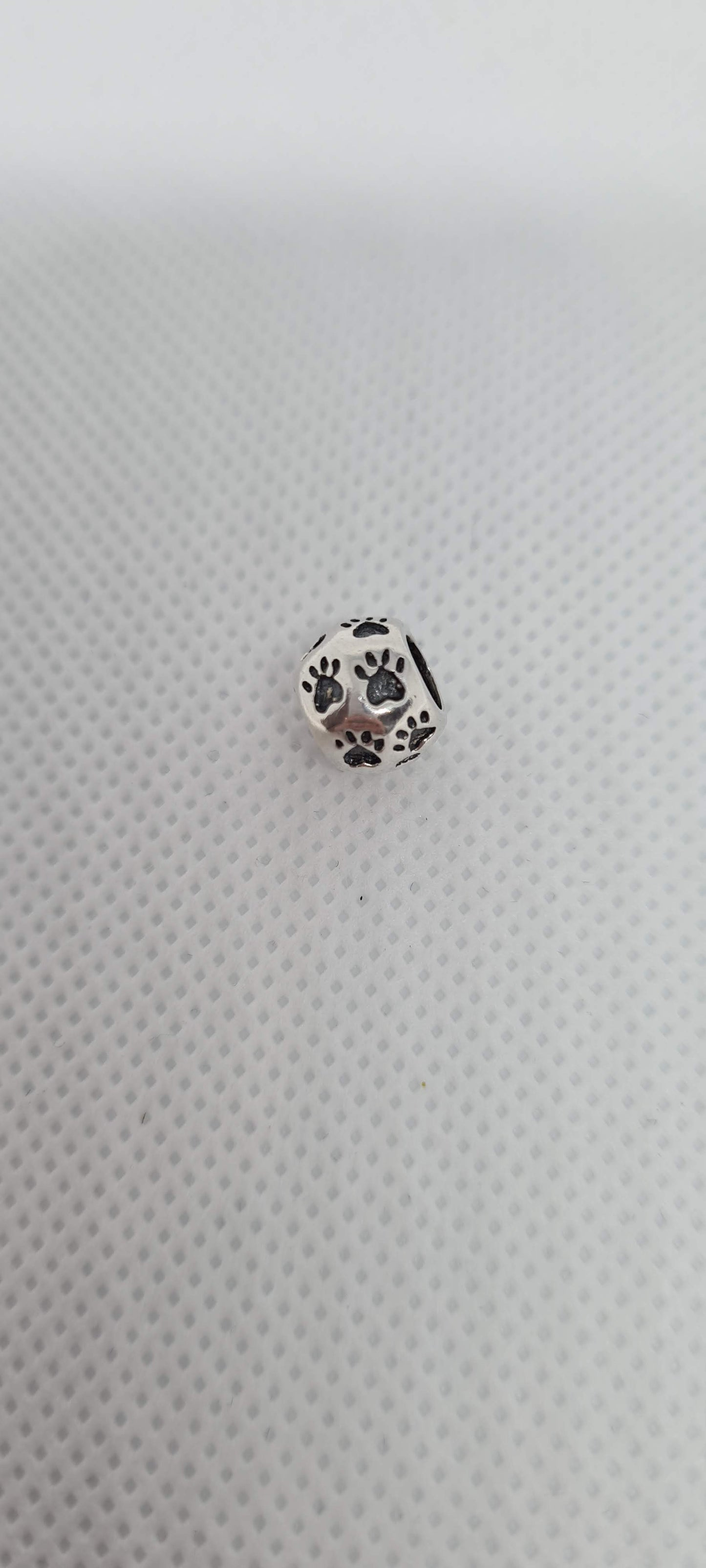 Sterling Silver Paw Print Charm