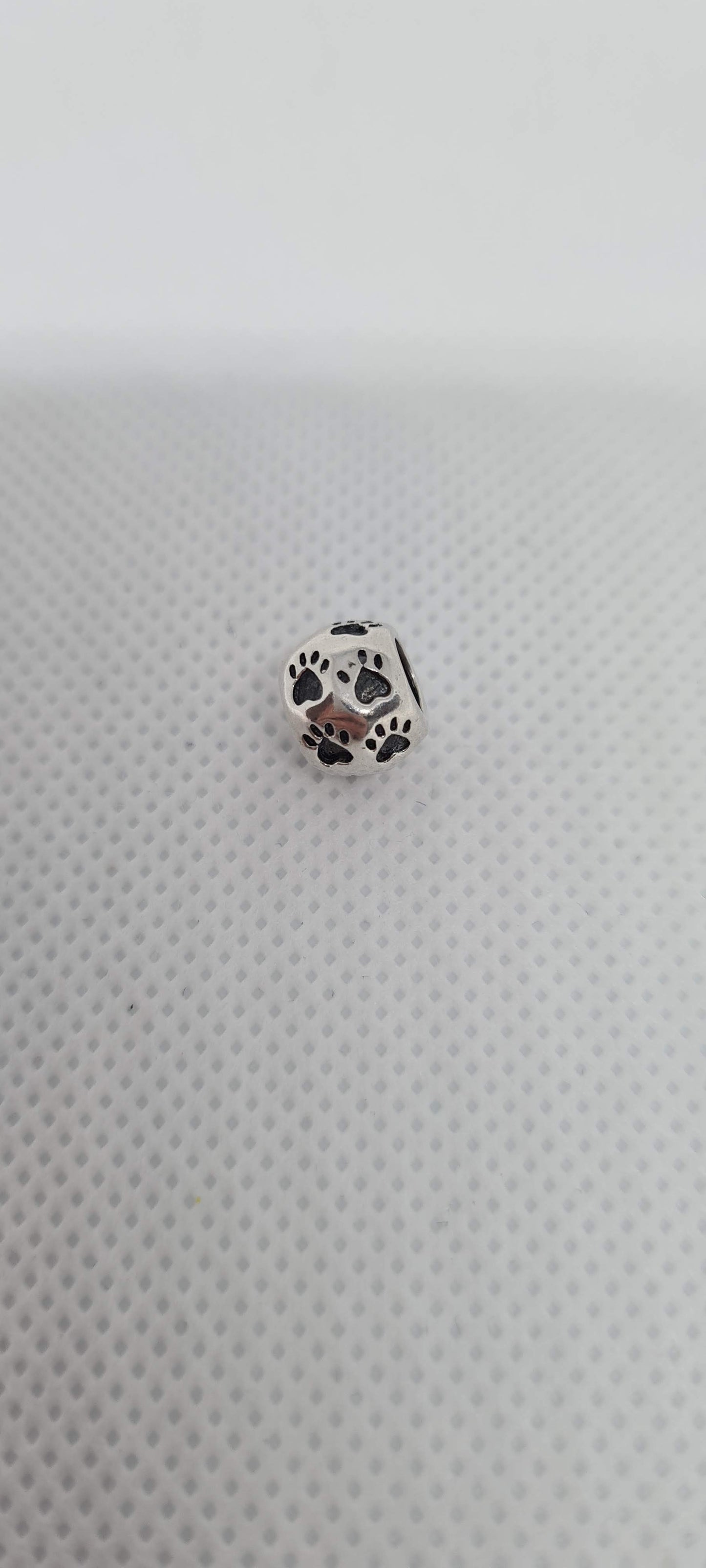 Sterling Silver Paw Print Charm