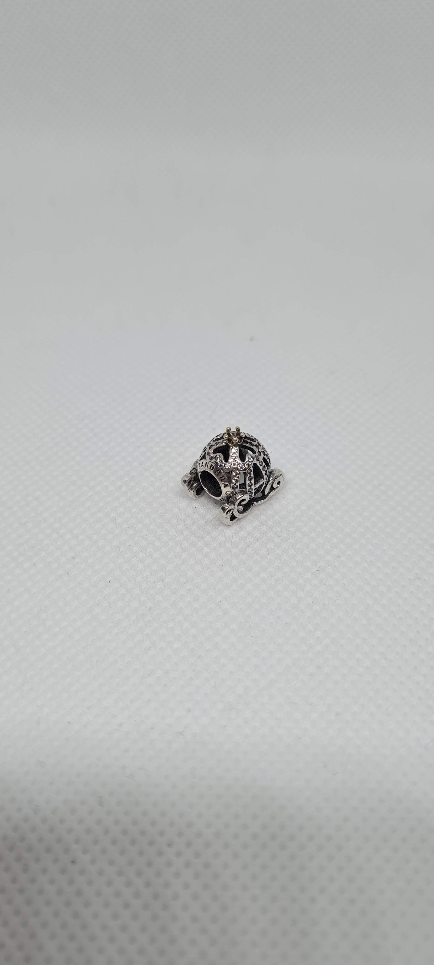 Genuine Pandora Disney Princess Cinderella Carriage Two Tone Charm