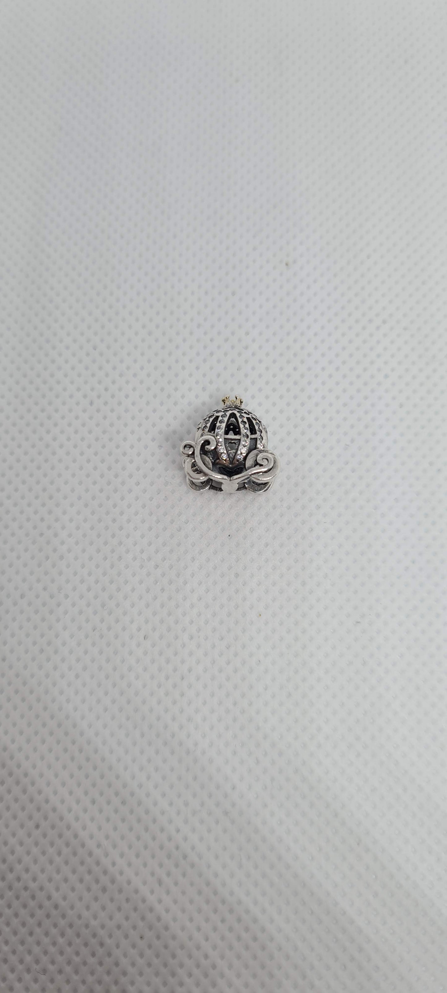 Genuine Pandora Disney Princess Cinderella Carriage Two Tone Charm