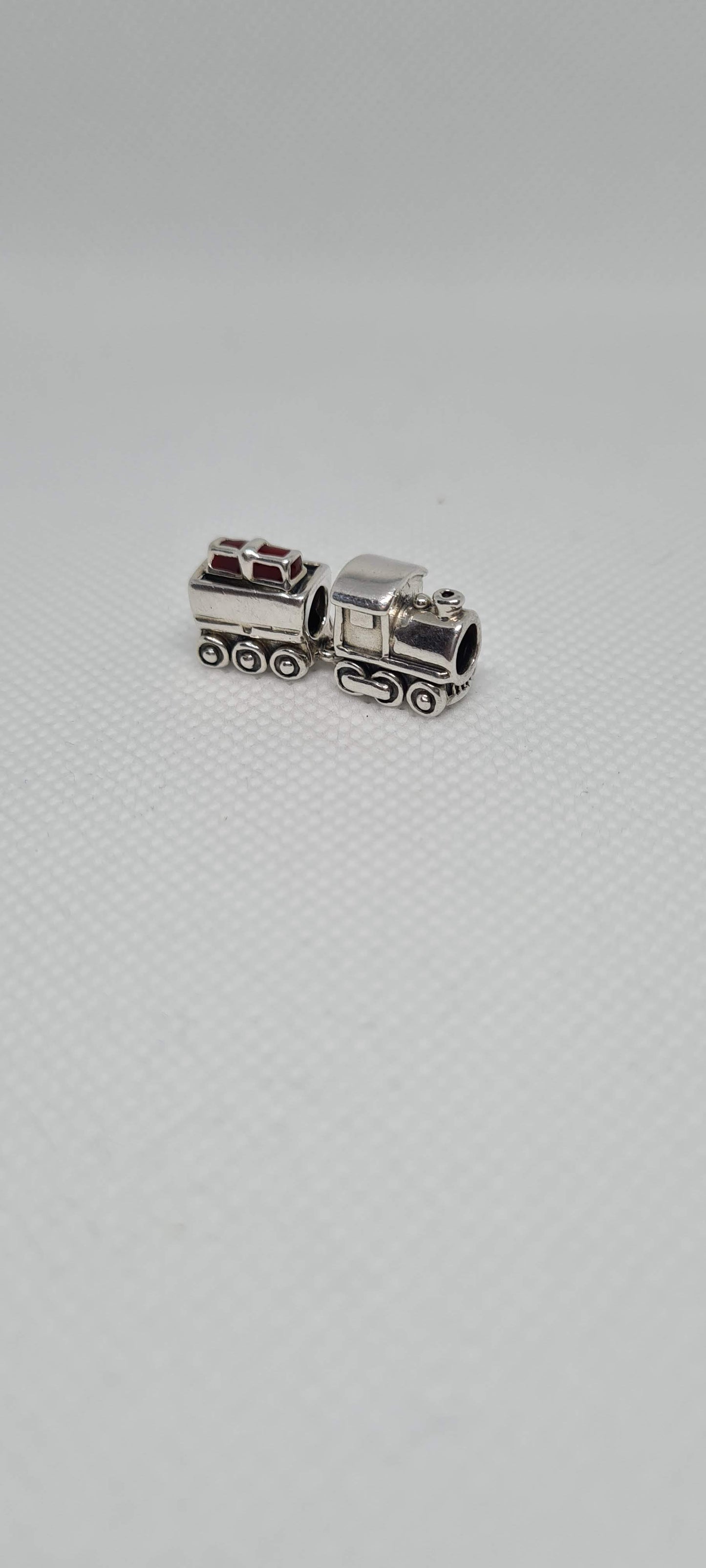 Genuine Pandora Christmas Train Charm with Enamel