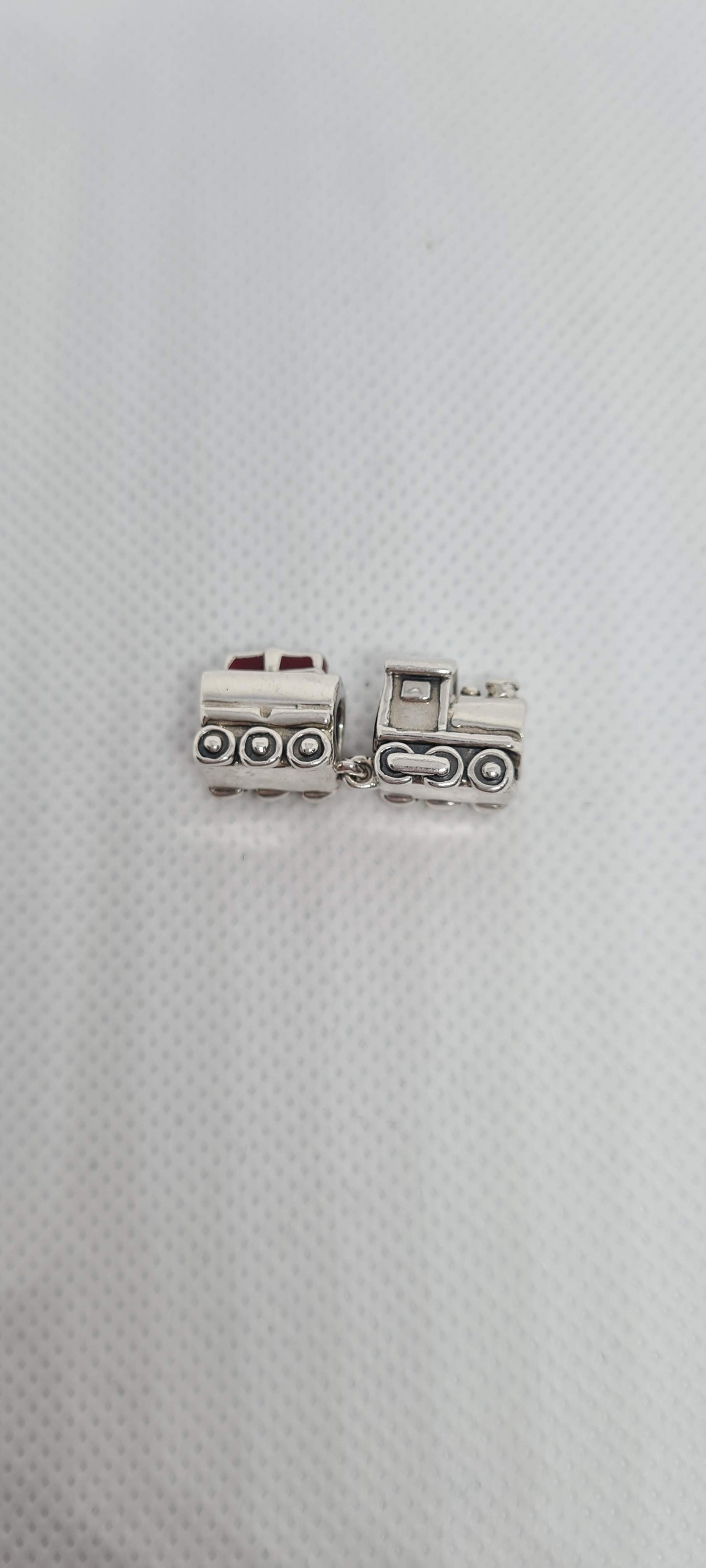 Genuine Pandora Christmas Train Charm with Enamel