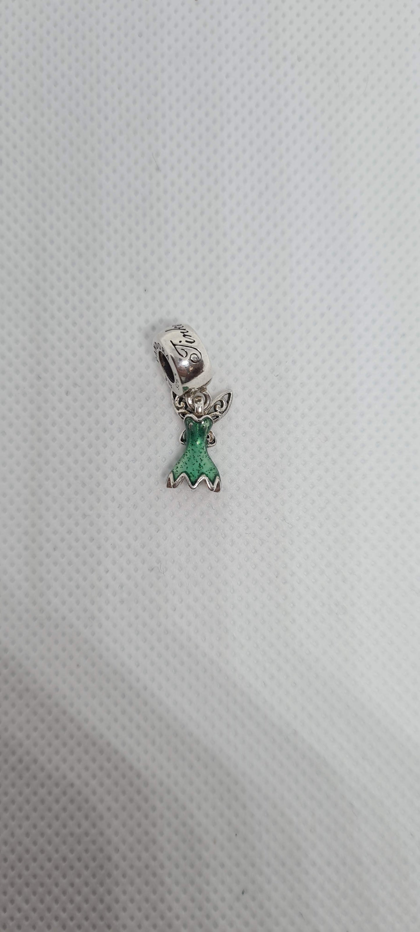 Sterling Silver Tinkerbell Princess Dress Peter Pan Charm Disney