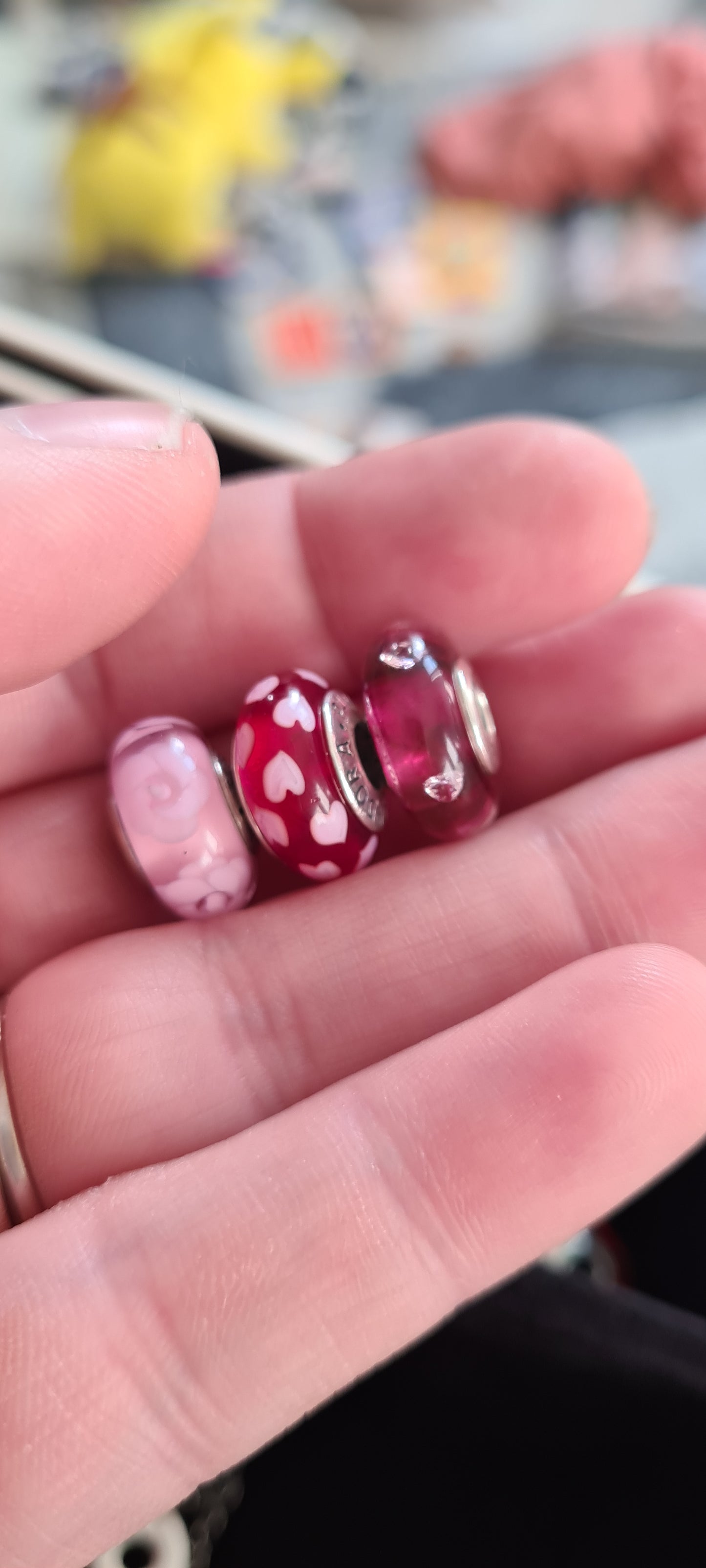 Middle glass charm for katie