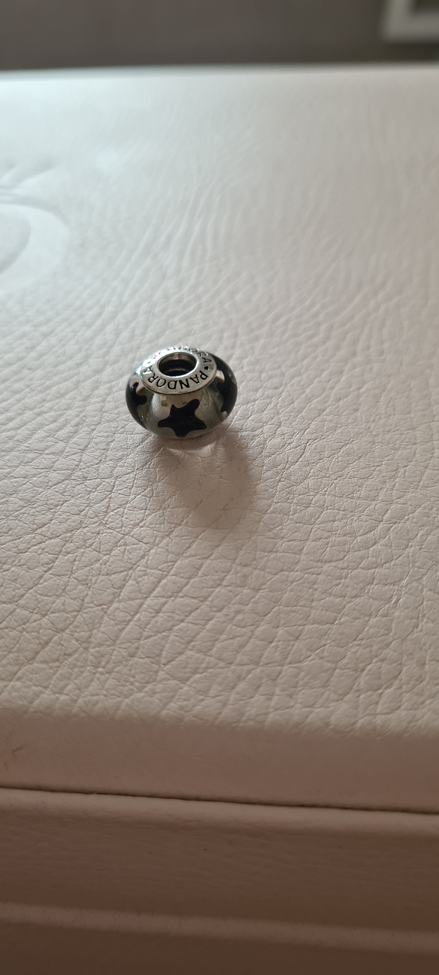Genuine Pandora Black Star Murano Charm