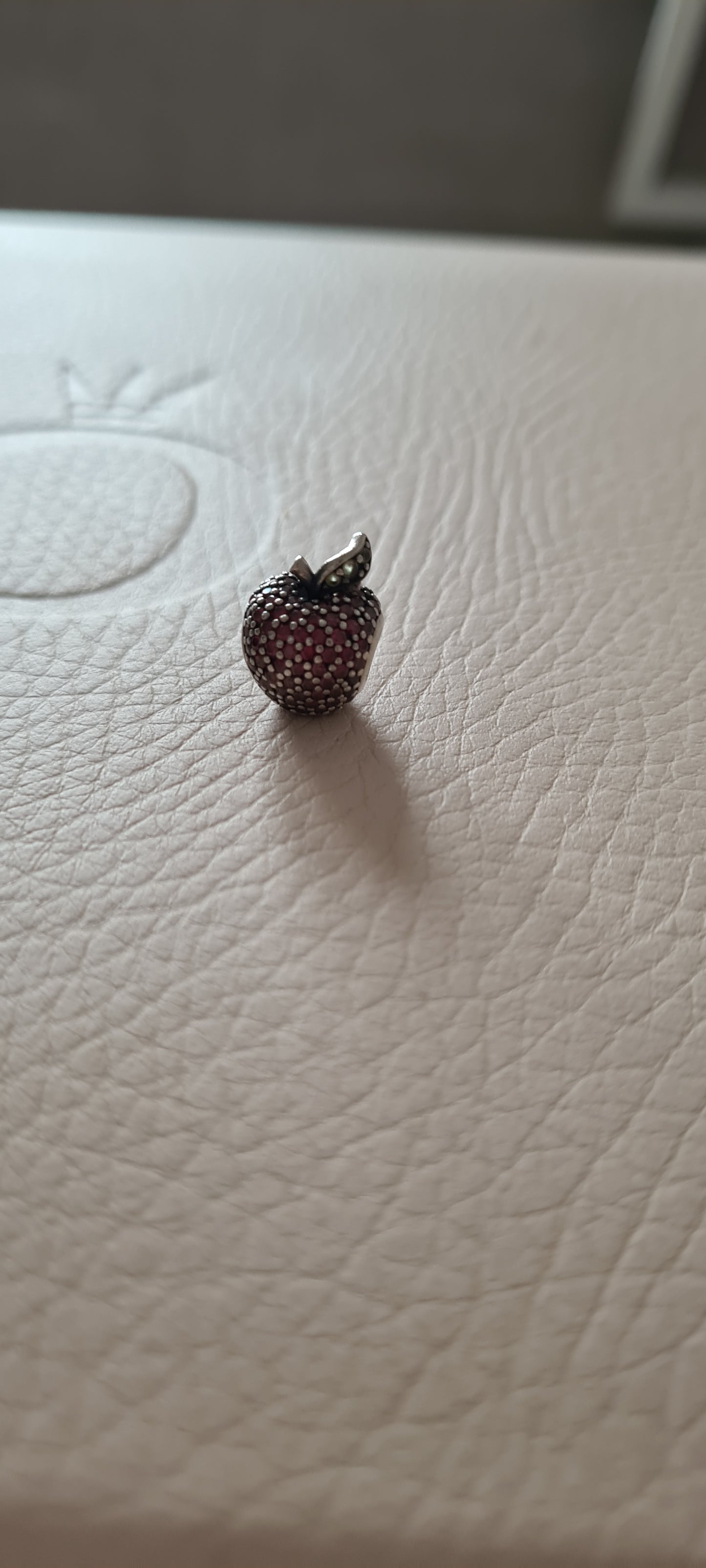 Genuine Pandora Pave Apple Fruit Charm
