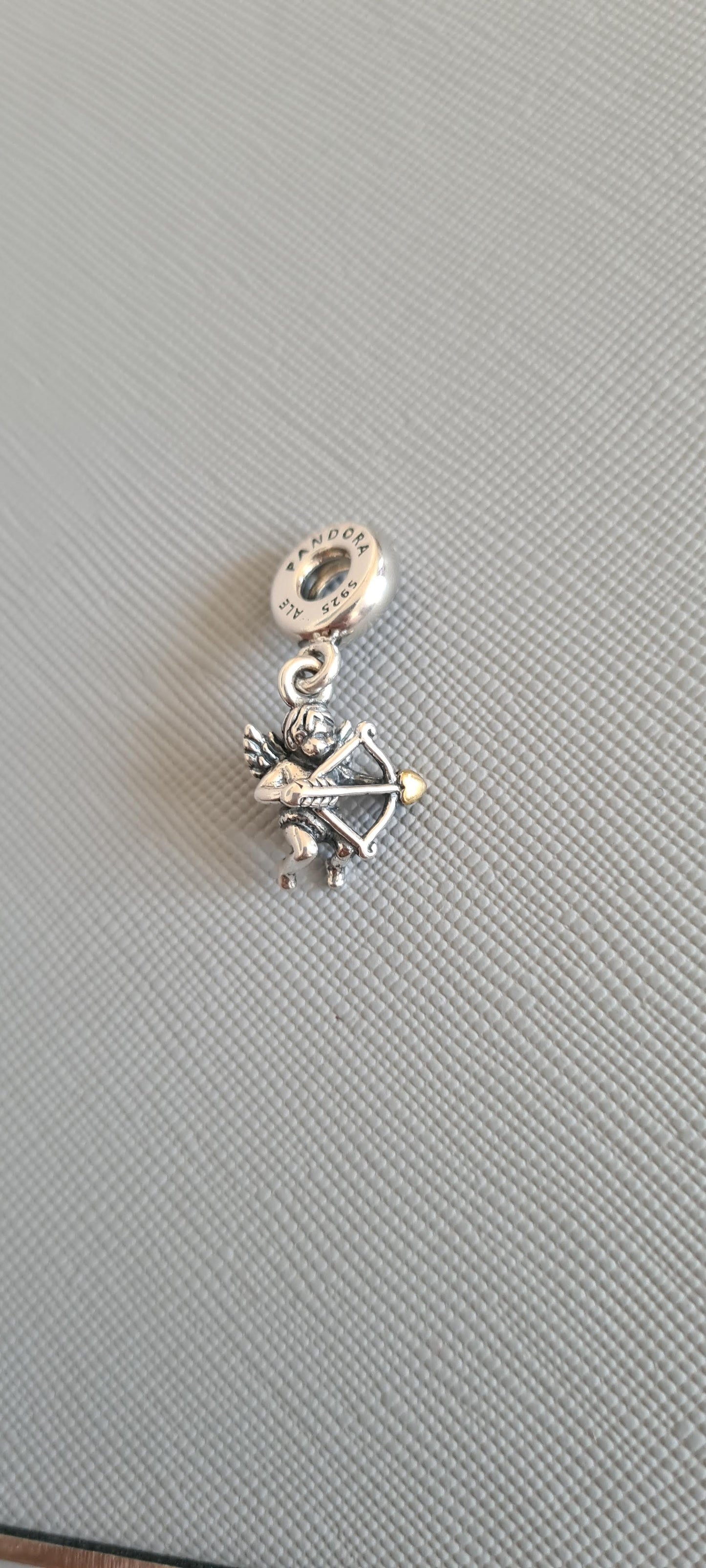 Genuine Pandora Two Tone Cupid Dangle Charm