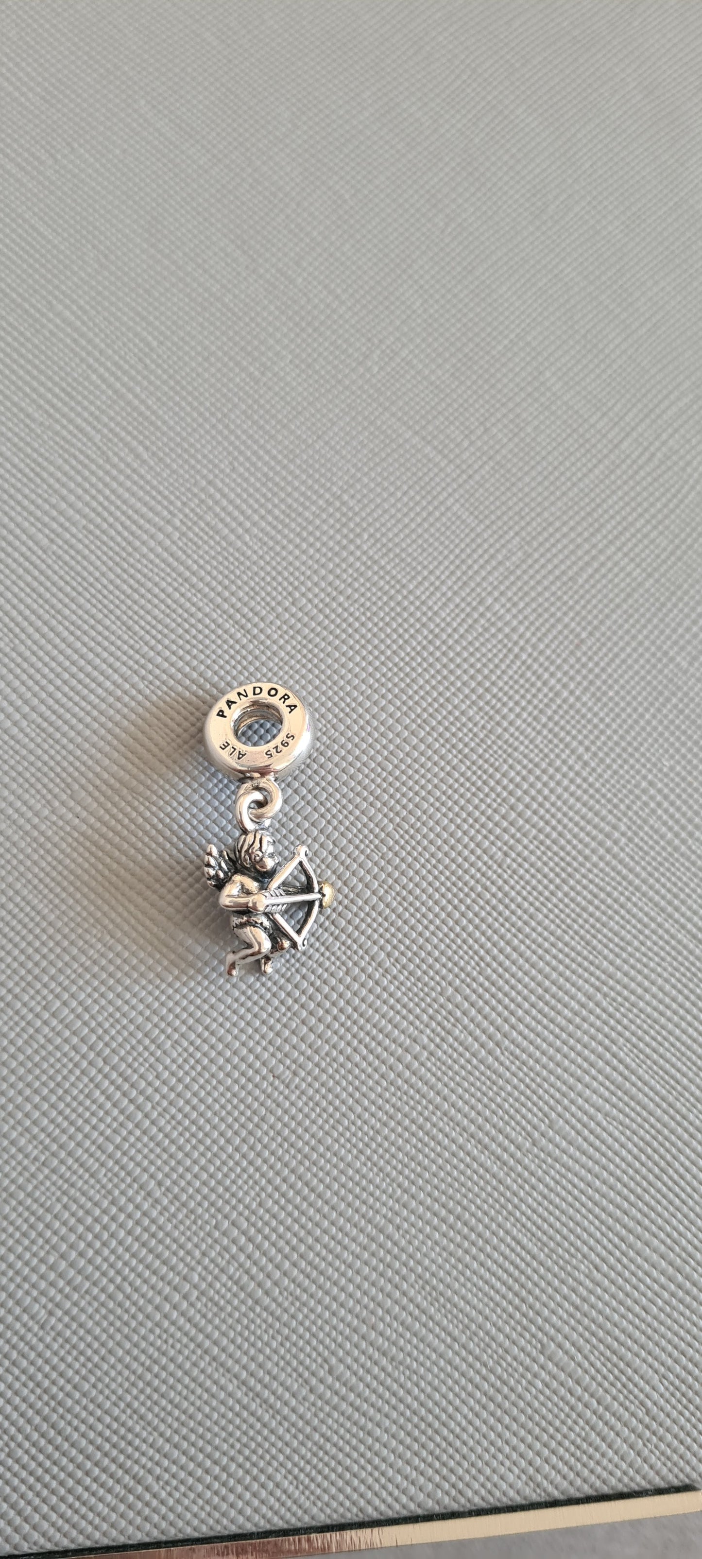 Genuine Pandora Two Tone Cupid Dangle Charm