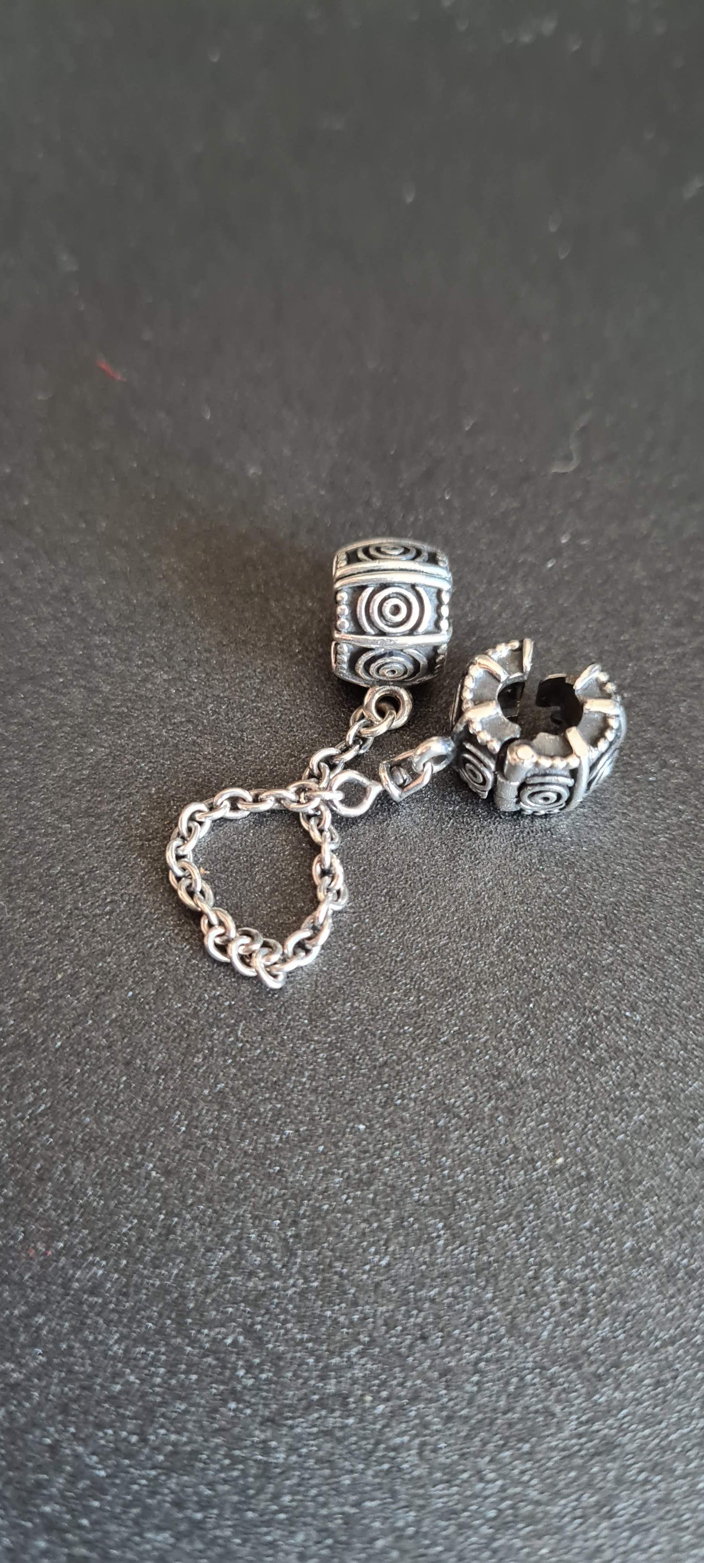 Genuine Pandora Rare Old Style Clip Dreamer Safety Chain