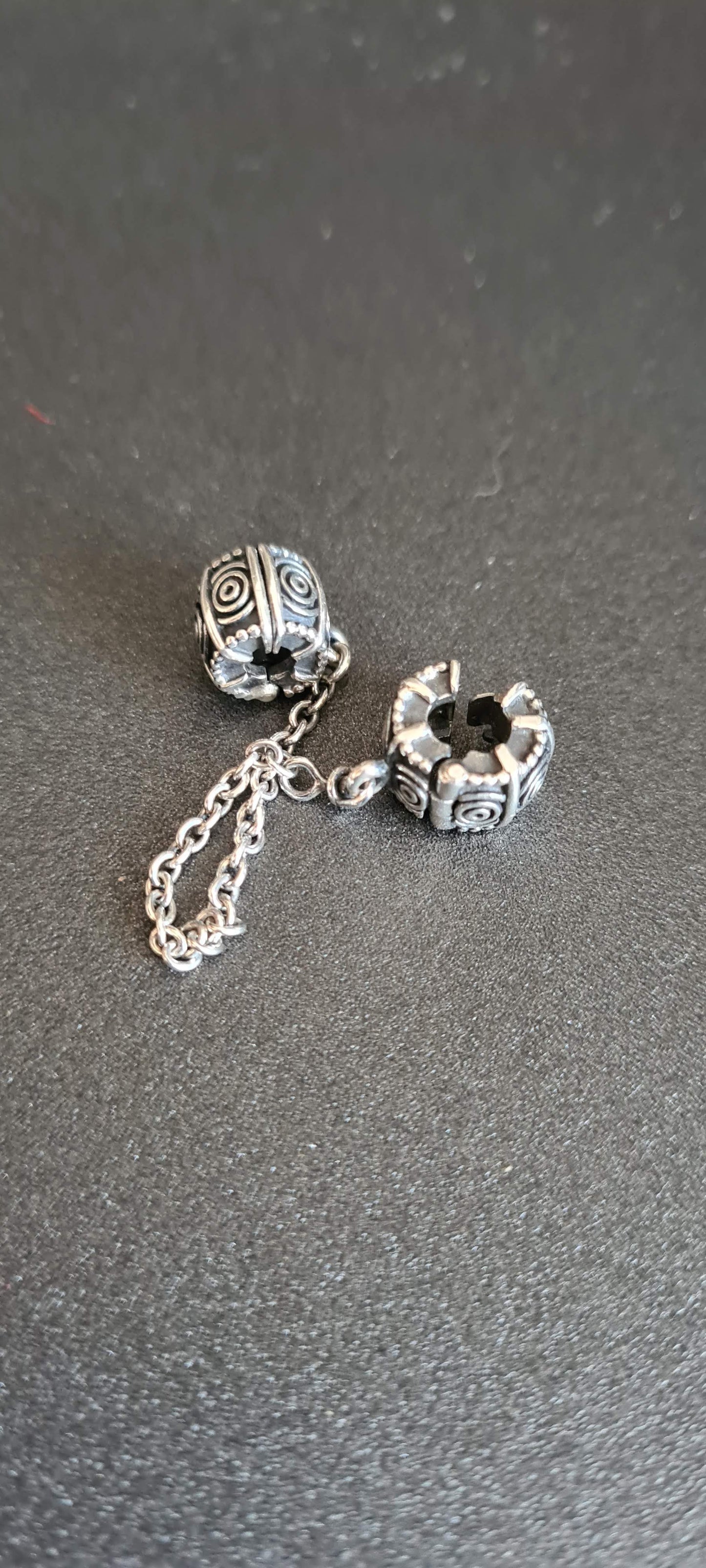 Genuine Pandora Rare Old Style Clip Dreamer Safety Chain