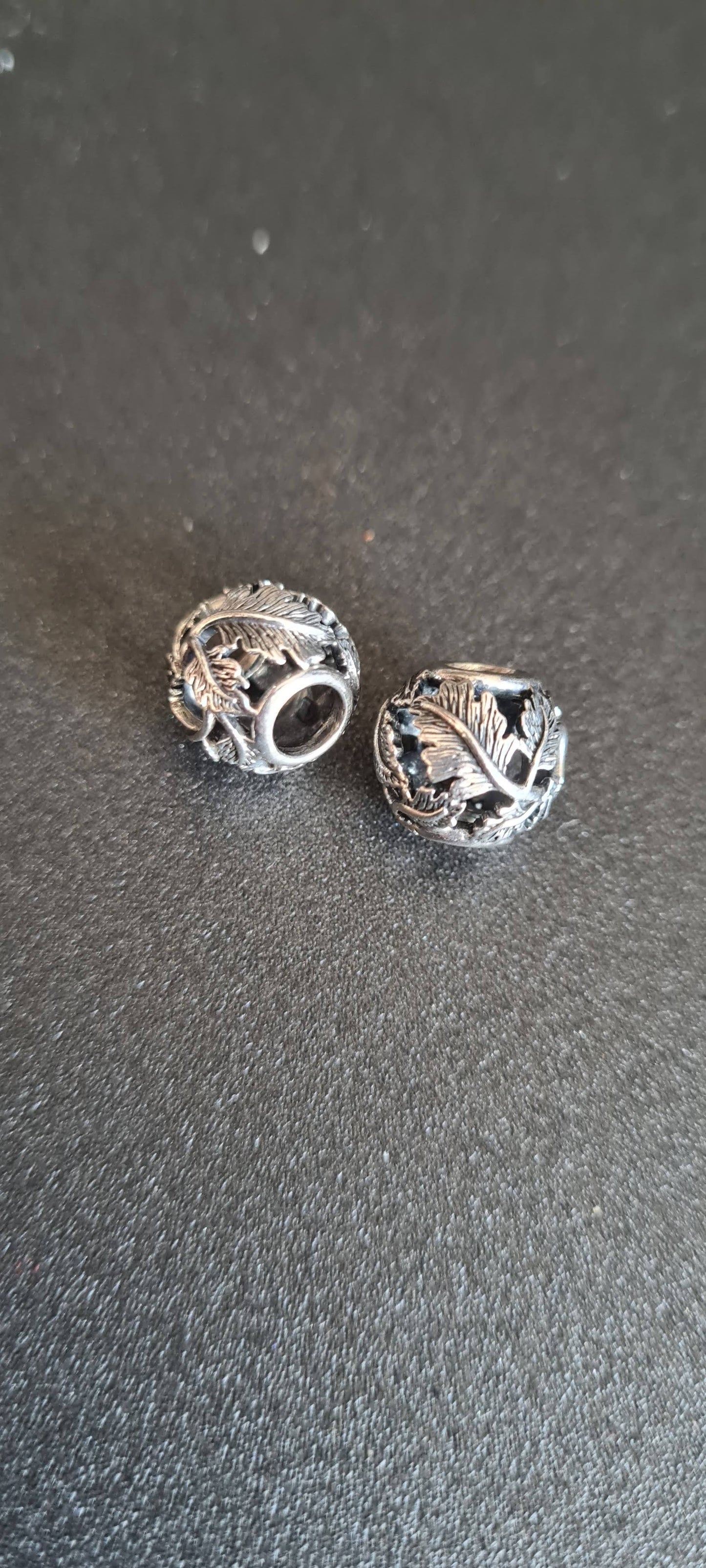 Genuine Pandora Leaf Openwork Ball Charm Sold As ONE