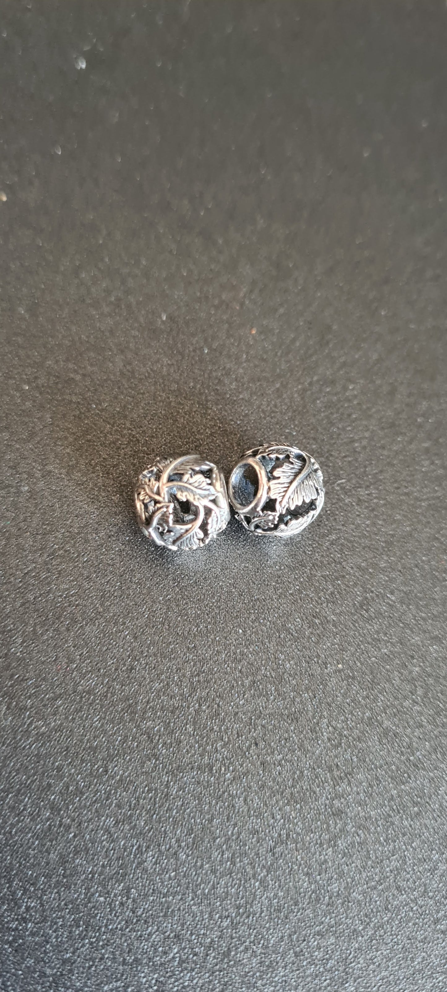 Genuine Pandora Leaf Openwork Ball Charm Sold As ONE