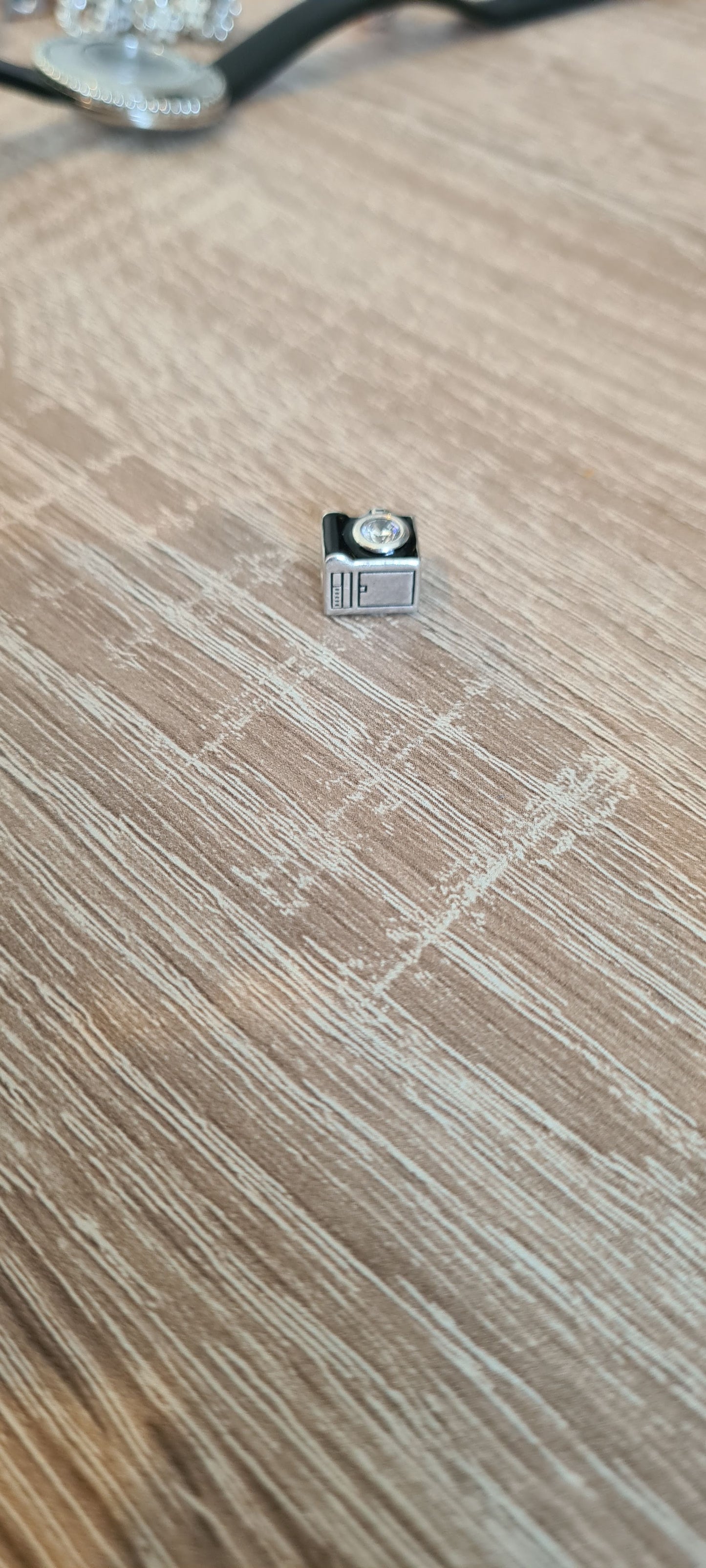 Genuine Pandora Enamel Camera Charm with CZ