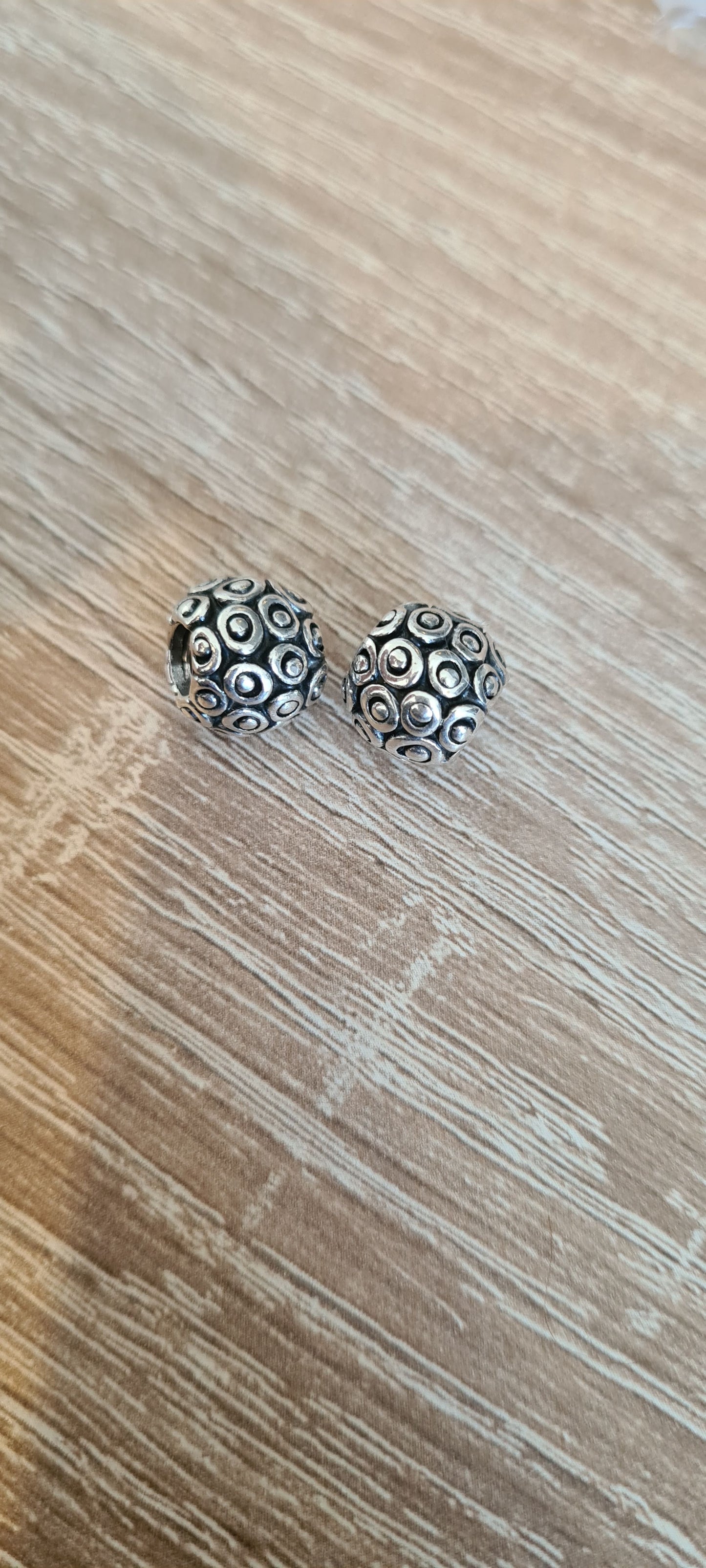 Genuine Pandora Circle and Dot Charm Old Style Retired