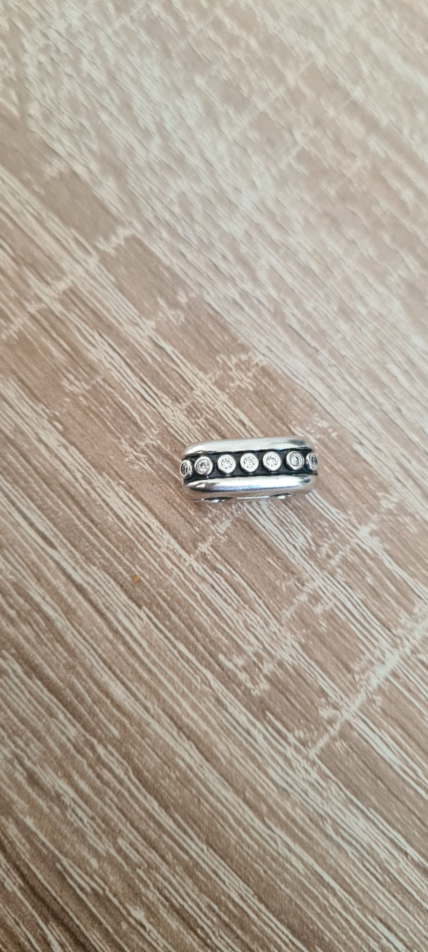 Genuine Pandora Diva Double Clip Charm Clear Colour Cz Rare HTF