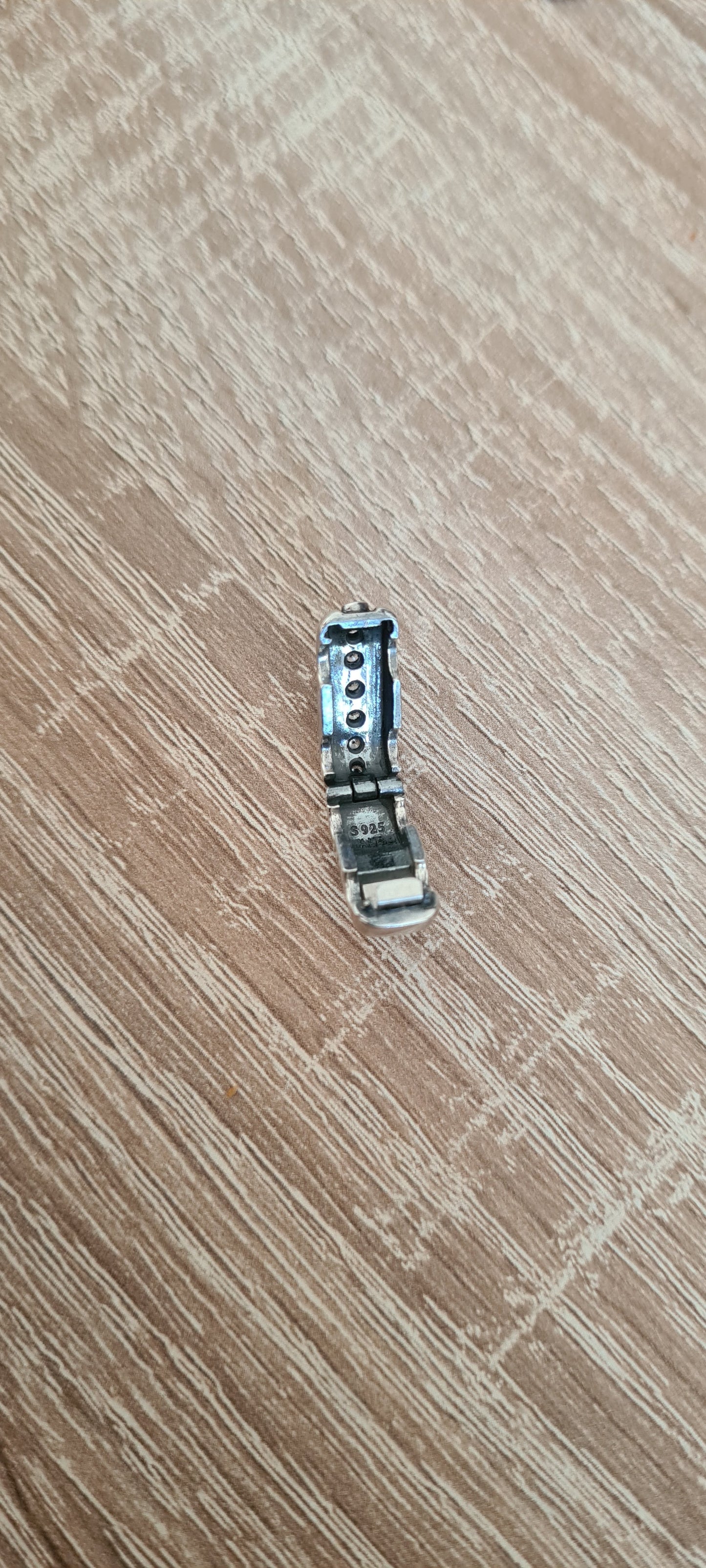 Genuine Pandora Diva Double Clip Charm Clear Colour Cz Rare HTF